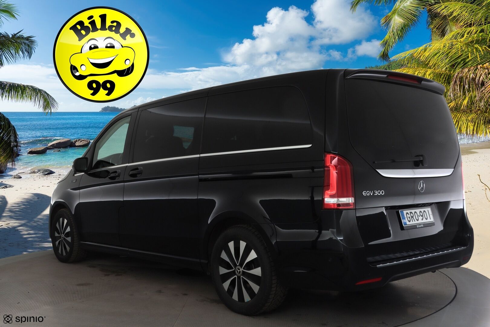 MERCEDES-BENZ EQV 2021 300 e keskipitkä A2 * Distronic / Nahkasisusta / 360 Kamera / LED / Navi * - KATSO TODELLINEN POIKKEUSHINTA! / ALV / 2x vanteet / 6-Paikkainen