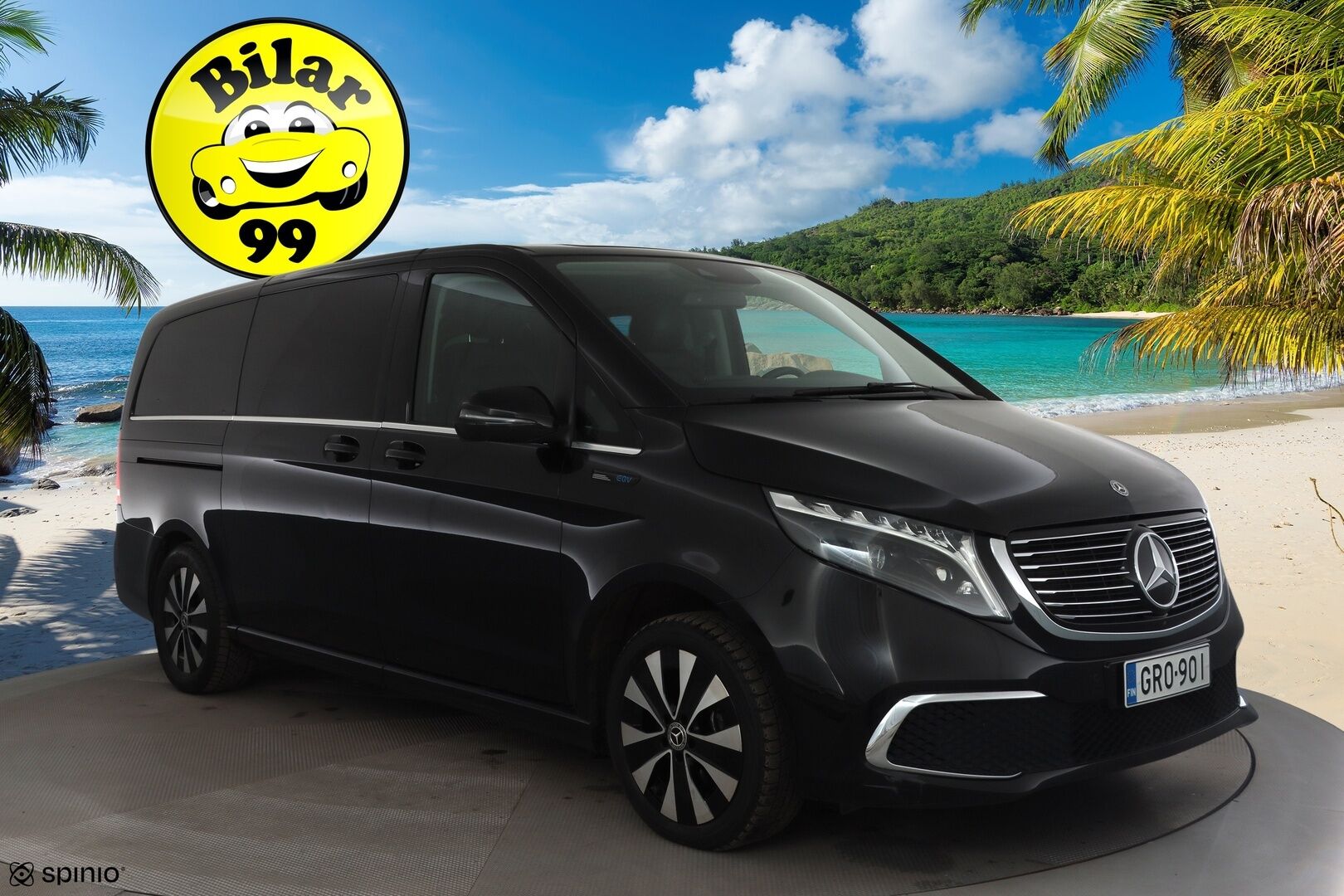 MERCEDES-BENZ EQV 2021 300 e keskipitkä A2 * Distronic / Nahkasisusta / 360 Kamera / LED / Navi * - KATSO TODELLINEN POIKKEUSHINTA! / ALV / 2x vanteet / 6-Paikkainen