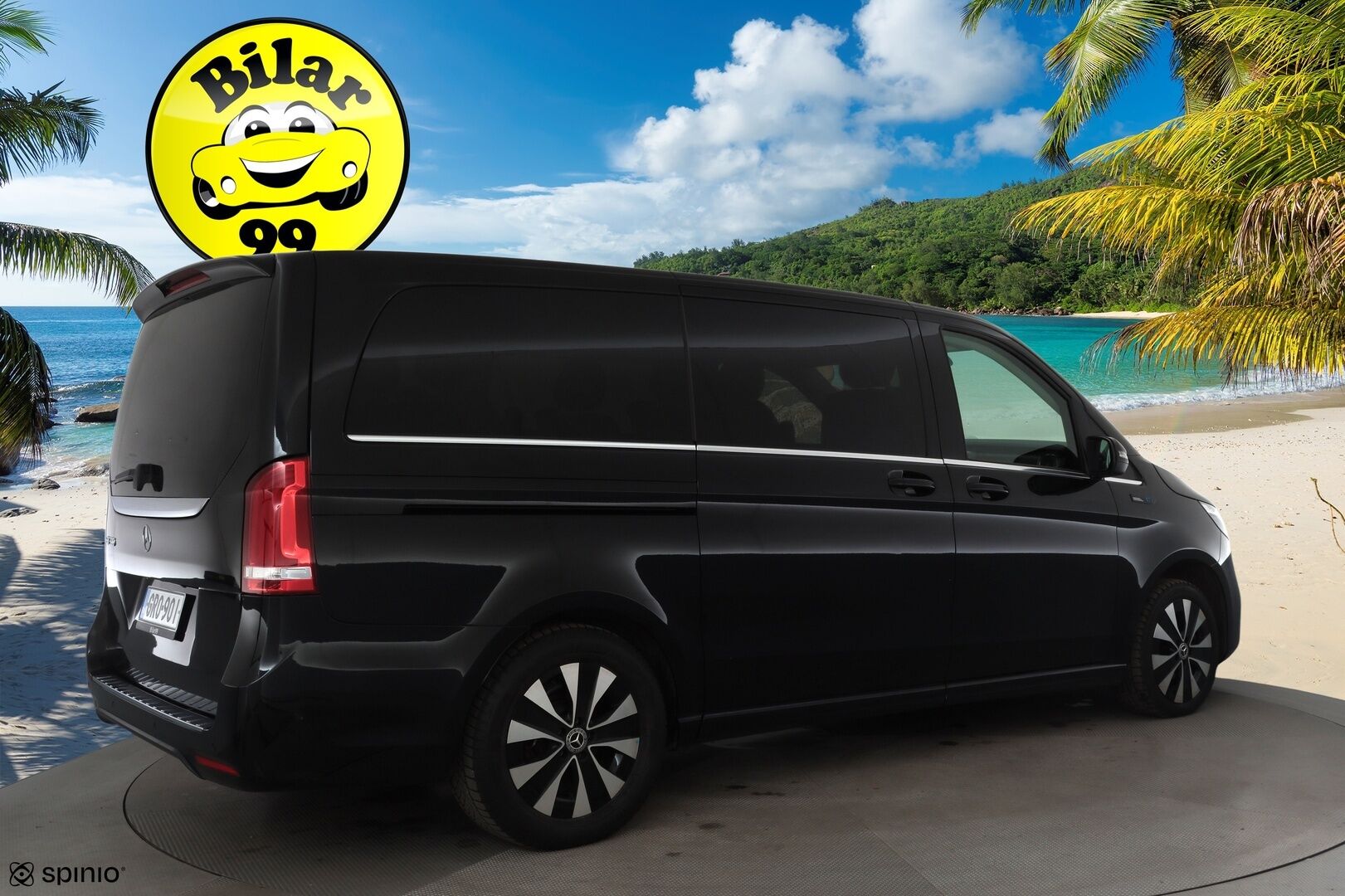 MERCEDES-BENZ EQV 2021 300 e keskipitkä A2 * Distronic / Nahkasisusta / 360 Kamera / LED / Navi * - ALV / 2x vanteet / 6-Paikkainen