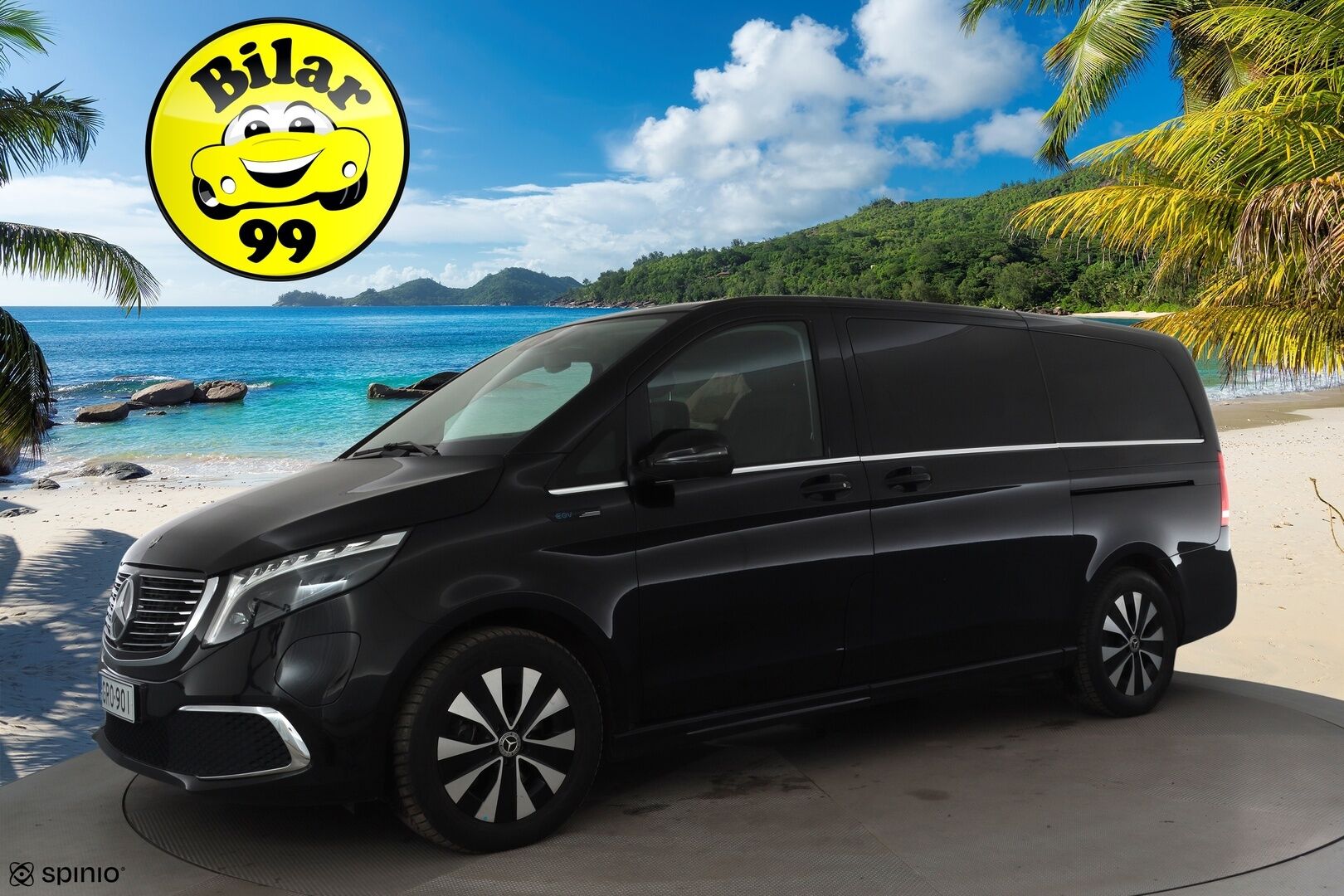 MERCEDES-BENZ EQV 2021 300 e keskipitkä A2 * Distronic / Nahkasisusta / 360 Kamera / LED / Navi * - ALV / 2x vanteet / 6-Paikkainen