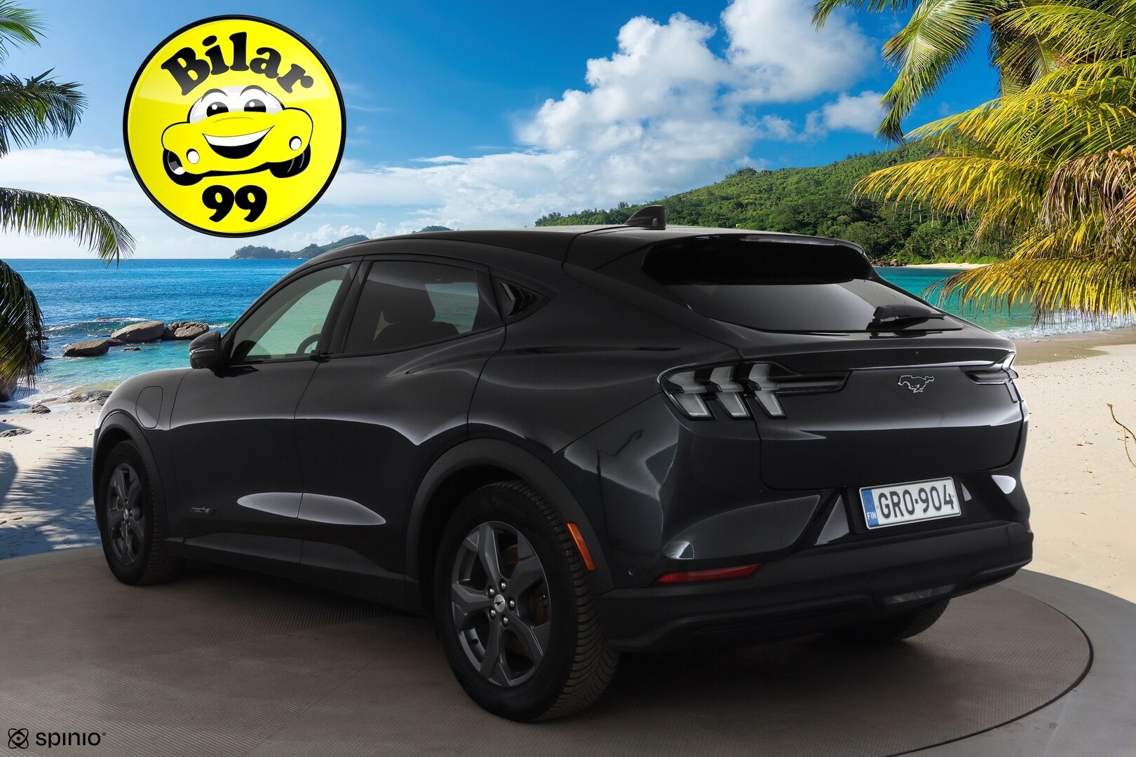 FORD MUSTANG MACH-E 2022 98kWh 294hv A1 RWD * ACC / 360° / B&O / Muistipenkki / LED / Lasikatto / BLIS / Navi / Nahat * - Akku kuntotarkastettu / Merkkihuollettu