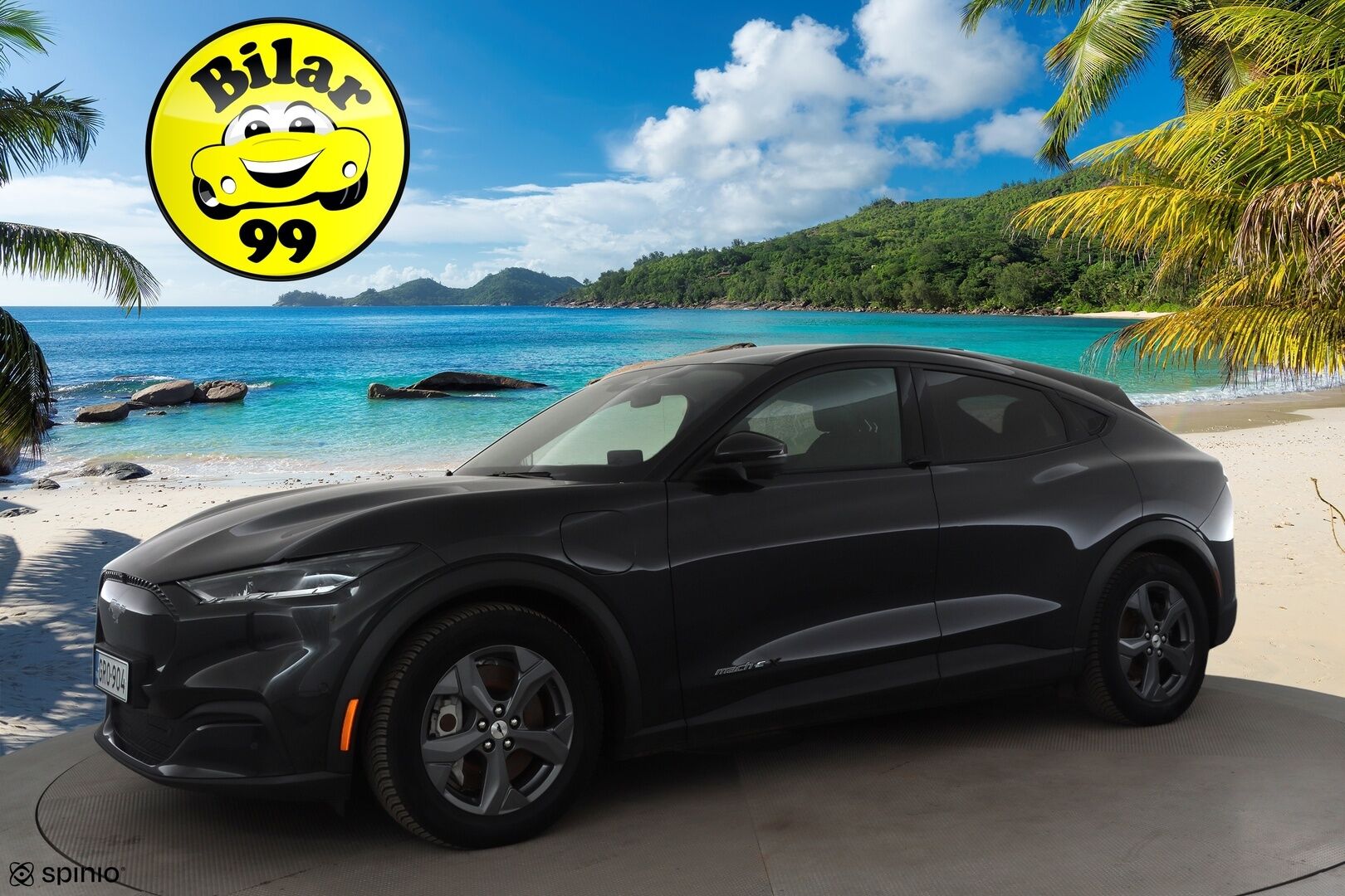 FORD MUSTANG MACH-E 2022 98kWh 294hv A1 RWD * ACC / 360° / B&O / Muistipenkki / LED / Lasikatto / BLIS / Navi / Nahat * - Akku kuntotarkastettu / Merkkihuollettu