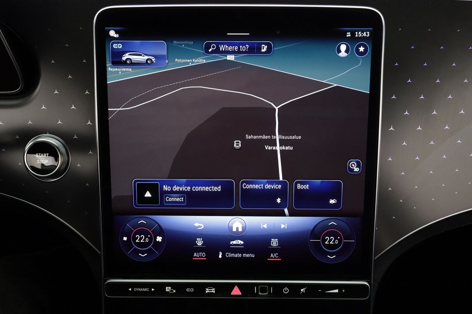 MERCEDES-BENZ EQE SUV 2023 350 4Matic AMG * Distronic+ / Digital Light / Koukku / DTR+Q / ILP / Burmester / Muistipenkit / 360° / HUD / Panorama * - Huippuvarusteet