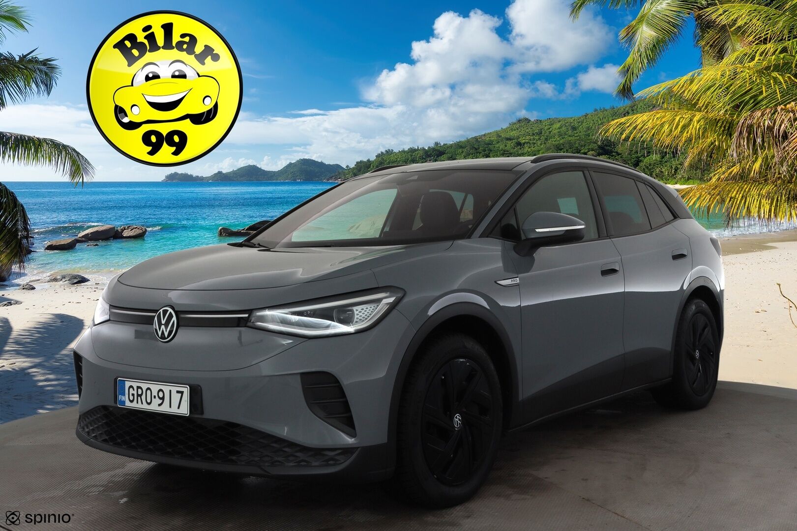 VOLKSWAGEN ID.4 2021 Pro Performance Tech 150kW 77kWh * ILP / ACC / Muistipenkit / 360°-kamera / HUD / Lasikatto / Matrix-LED  / Vetokoukku * - Merkkihuollettu / Kahdet Renkaat