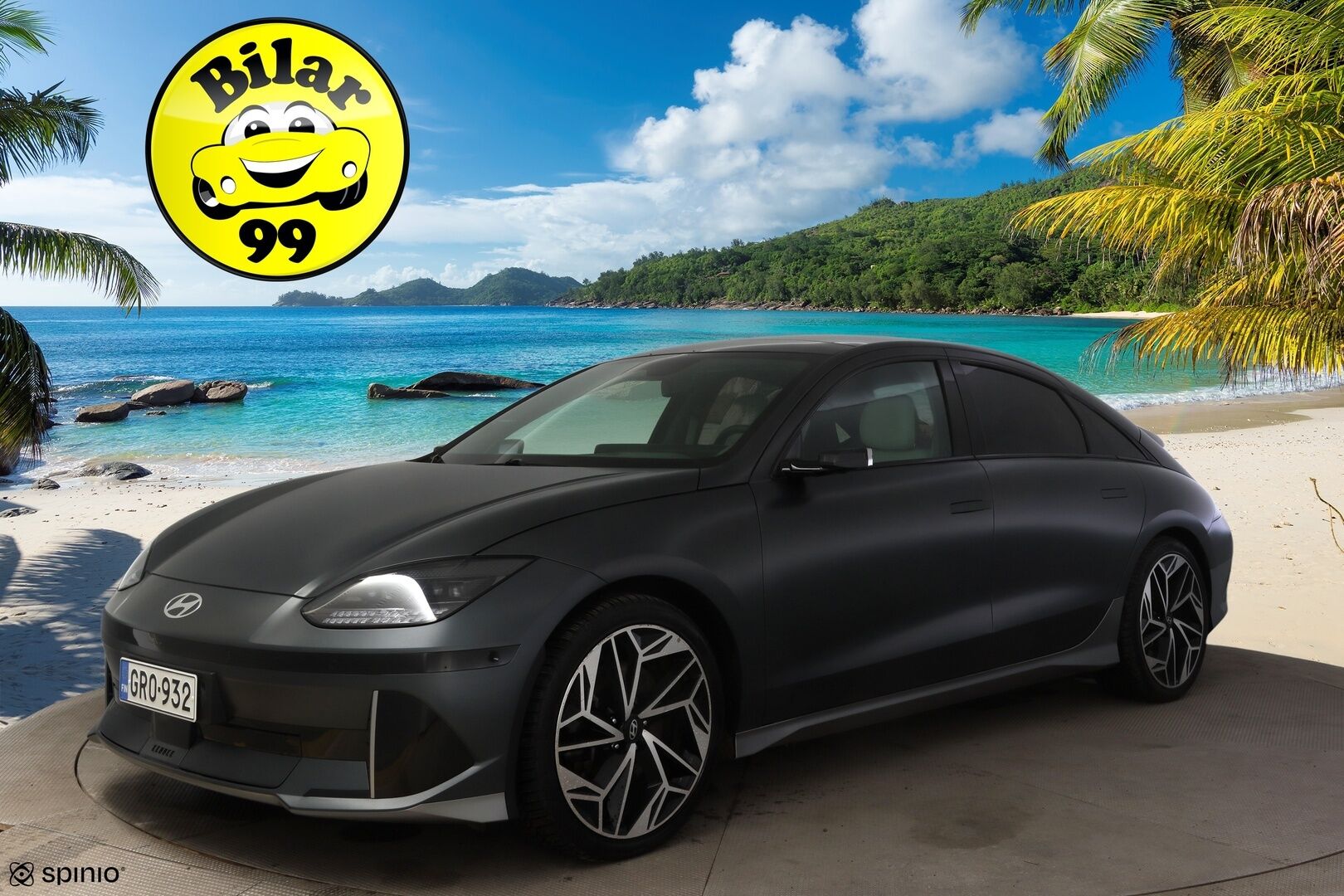 HYUNDAI IONIQ 6 2023 77 kWh 325 hv AWD Ultimate * Vetokoukku / HUD / Digipeilit / Bose / Kattoluukku / Sähköpenkit / 360 Kamera *