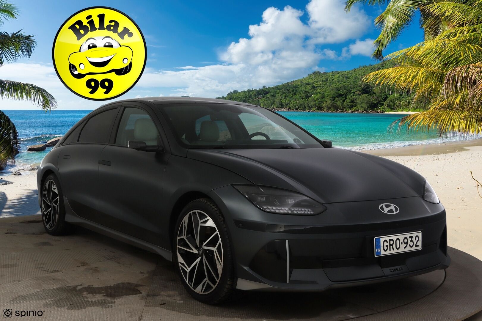 HYUNDAI IONIQ 6 2023 77 kWh 325 hv AWD Ultimate * Vetokoukku / HUD / Digipeilit / Bose / Kattoluukku / Sähköpenkit / 360 Kamera *