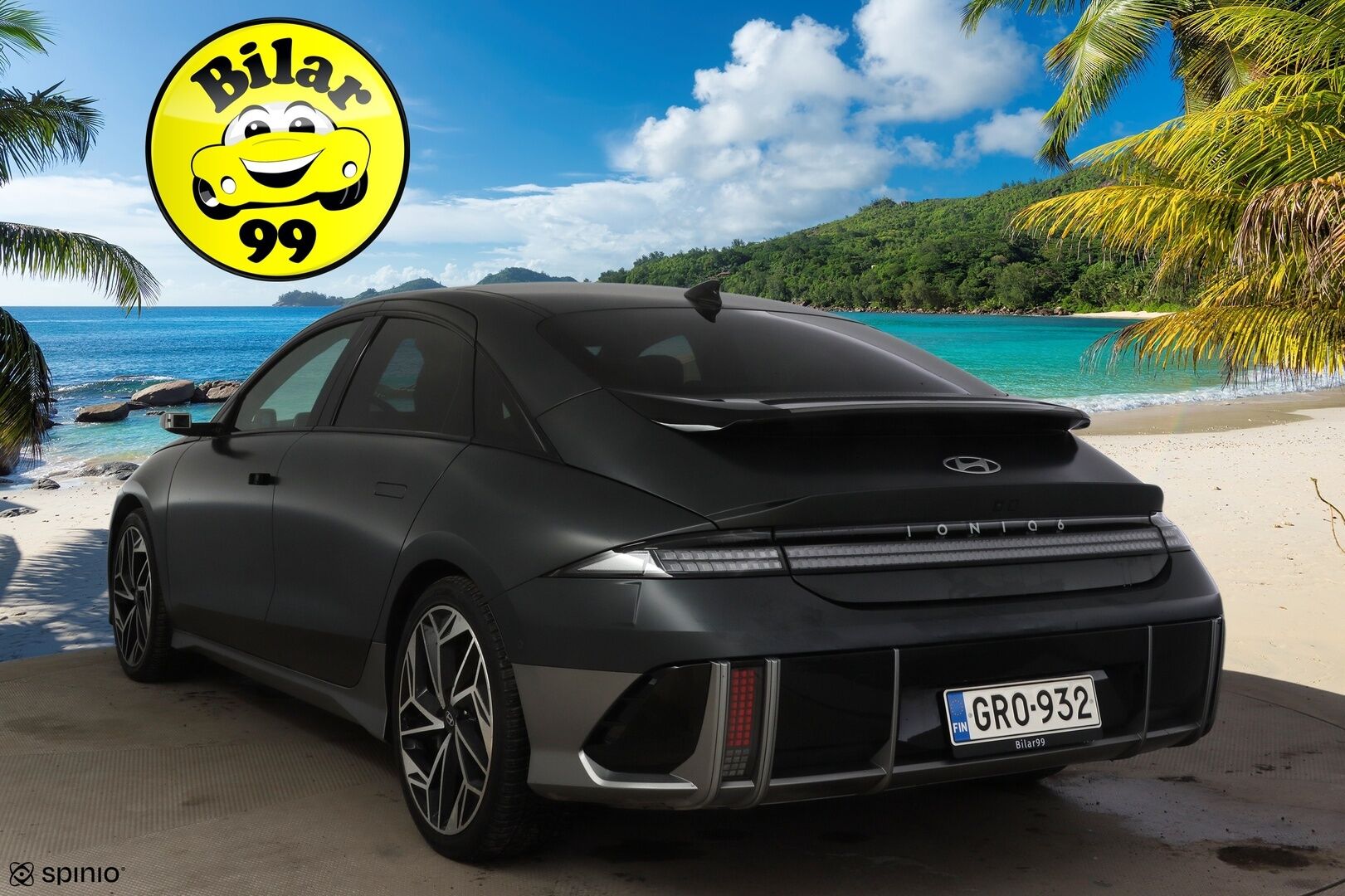 HYUNDAI IONIQ 6 2023 77 kWh 325 hv AWD Ultimate * Vetokoukku / HUD / Digipeilit / Bose / Kattoluukku / Sähköpenkit / 360 Kamera *