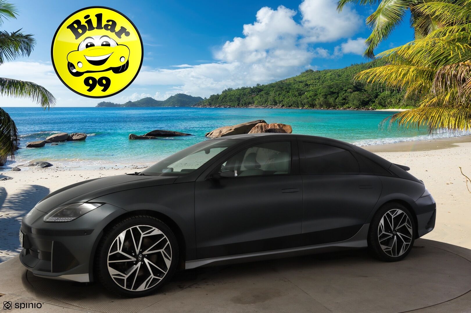 HYUNDAI IONIQ 6 2023 77 kWh 325 hv AWD Ultimate * Vetokoukku / HUD / Digipeilit / Bose / Kattoluukku / Sähköpenkit / 360 Kamera *