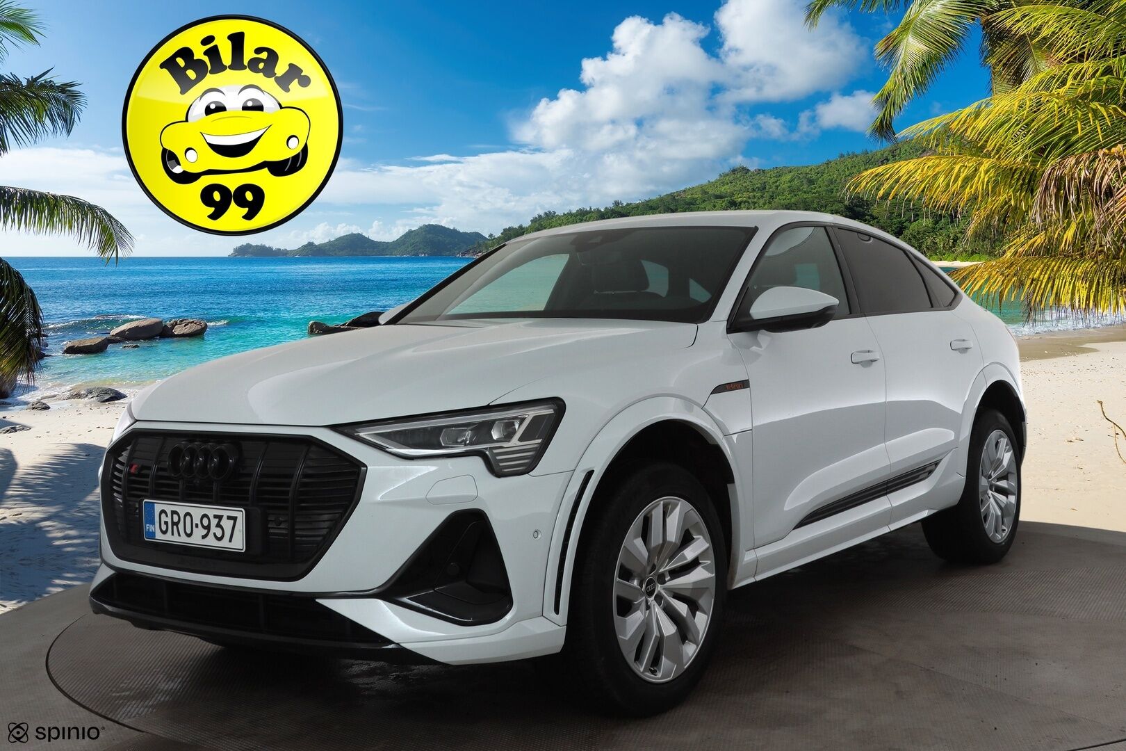 AUDI E-TRON 2023 S 370kW Sportback quattro - | Vetokoukku | Adapt.Vakkari | Matrix LED | Sporttipenkit | 360-Kamera | 4-alue Ilmastointi |