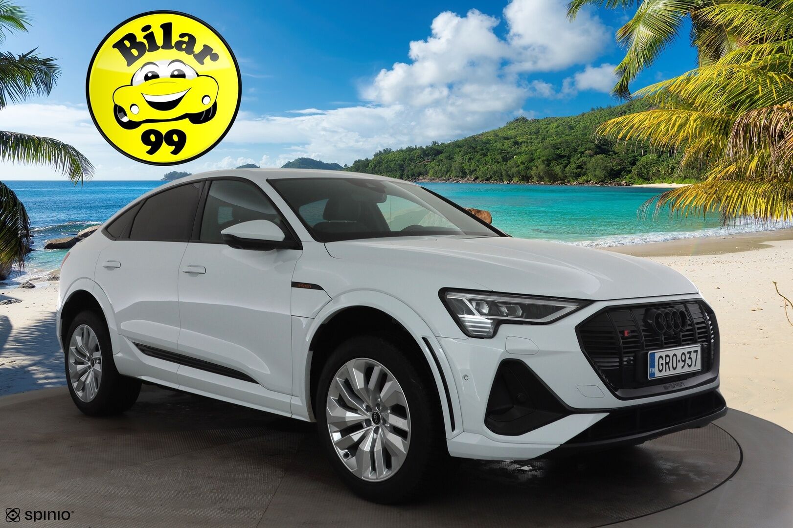 AUDI E-TRON 2023 S 370kW Sportback quattro - | Vetokoukku | Adapt.Vakkari | Matrix LED | Sporttipenkit | 360-Kamera | 4-alue Ilmastointi |