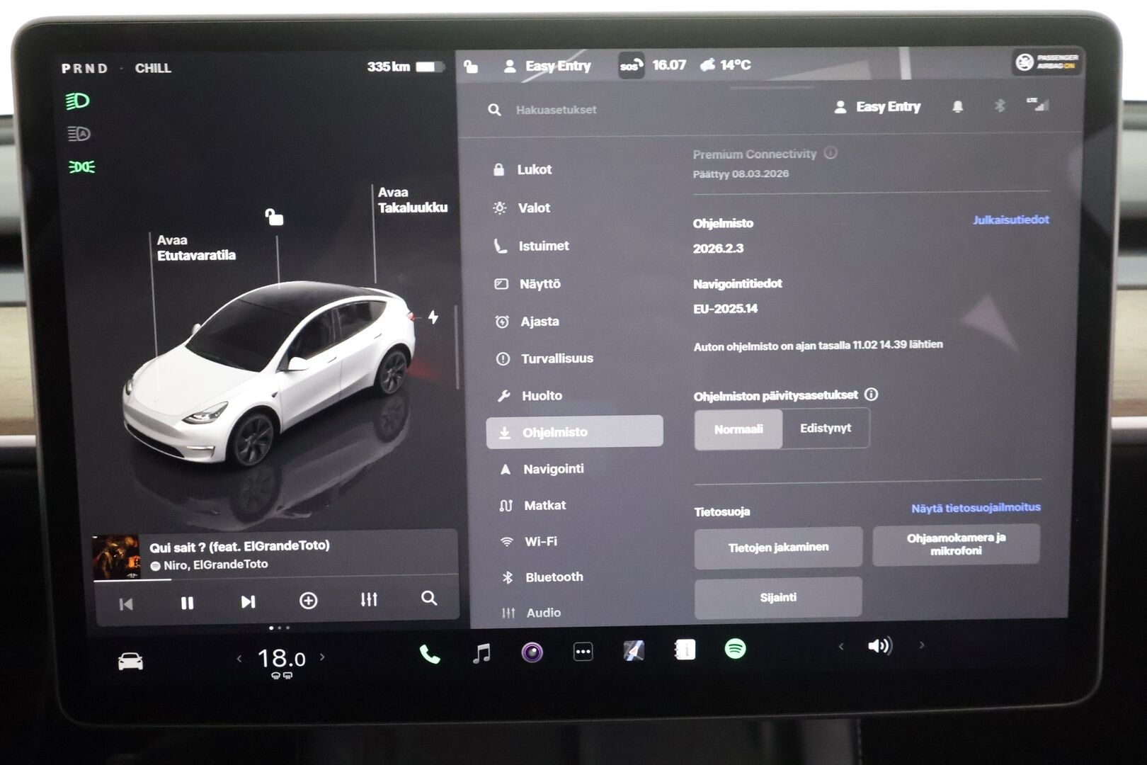 TESLA MODEL Y 2023 Long Range Dual Motor AWD * Premium Audio / Matrix LED / Koukku / ILP / Nahat / Lasikatto / P.kamera *