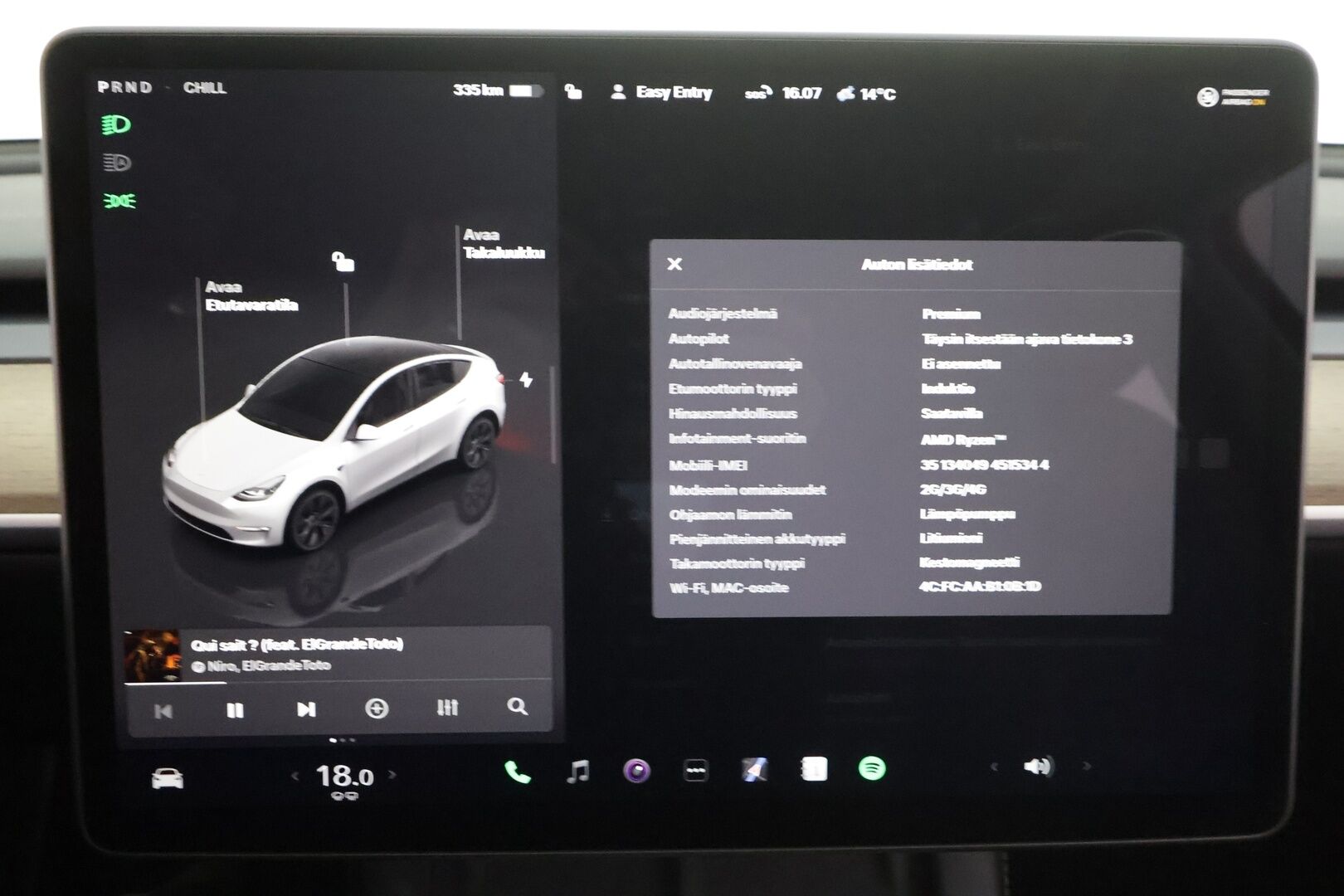 TESLA MODEL Y 2023 Long Range Dual Motor AWD * Premium Audio / Matrix LED / Koukku / ILP / Nahat / Lasikatto / P.kamera *
