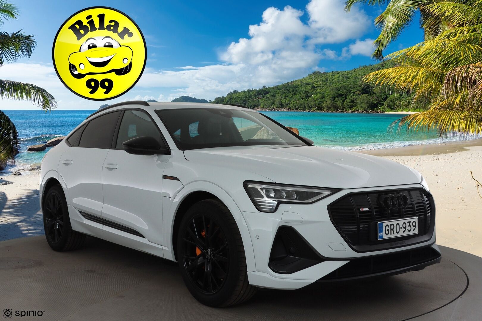 AUDI E-TRON 2023 Sportback S line Black Edition quattro 55 electric 300kW * ACC / 360° / B&O / Muistipenkki / Panorama / Ilma-alusta / Koukku * - Merkkihuollettu / Huippuvarusteet