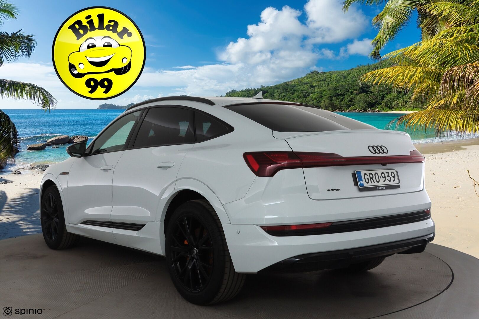 AUDI E-TRON 2023 Sportback S line Black Edition quattro 55 electric 300kW * ACC / 360° / B&O / Muistipenkki / Panorama / Ilma-alusta / Koukku * - Merkkihuollettu / Huippuvarusteet