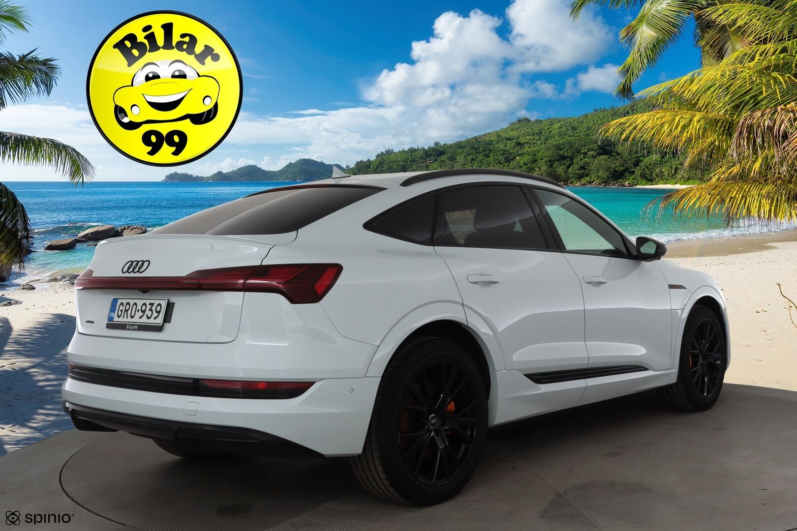 AUDI E-TRON 2023 Sportback S line Black Edition quattro 55 electric 300kW * ACC / 360° / B&O / Muistipenkki / Panorama / Ilma-alusta / Koukku * - Merkkihuollettu / Huippuvarusteet