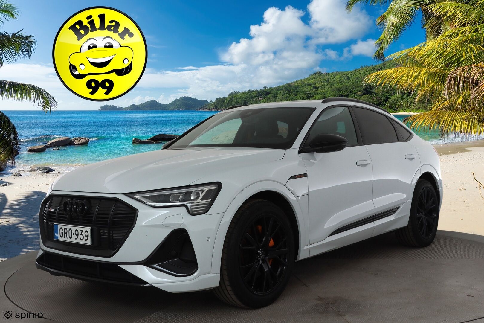 AUDI E-TRON 2023 Sportback S line Black Edition quattro 55 electric 300kW * ACC / 360° / B&O / Muistipenkki / Panorama / Ilma-alusta / Koukku * - Merkkihuollettu / Huippuvarusteet