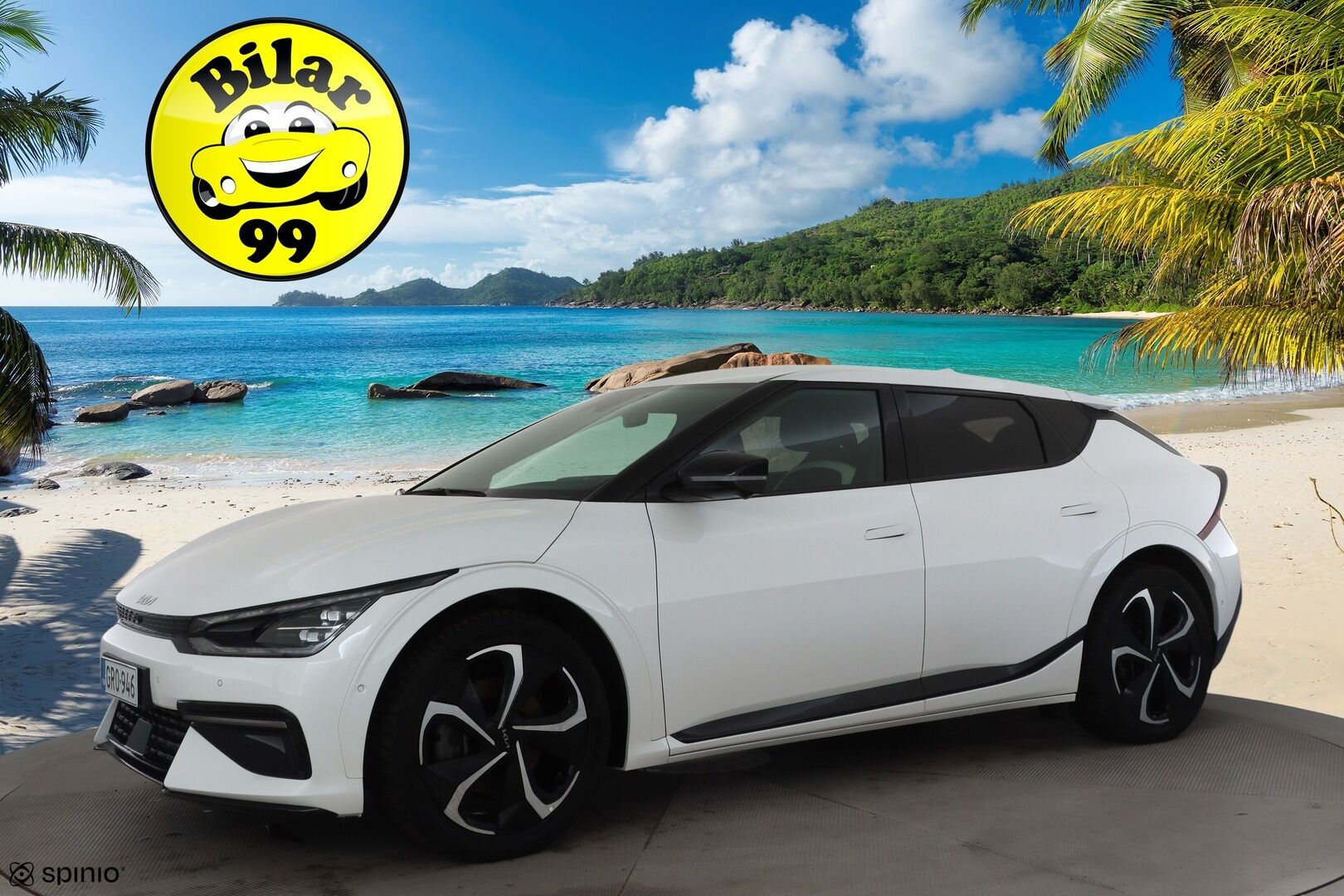 KIA EV6 2022 GT-Line 77 kWh 229 hv * ACC / HUD / 360° / Meridian / Muistipenkki / Adapt.LED / Ilmastoidut nahat / KeylessGo / Sähköluukku * - Merkkihuollettu