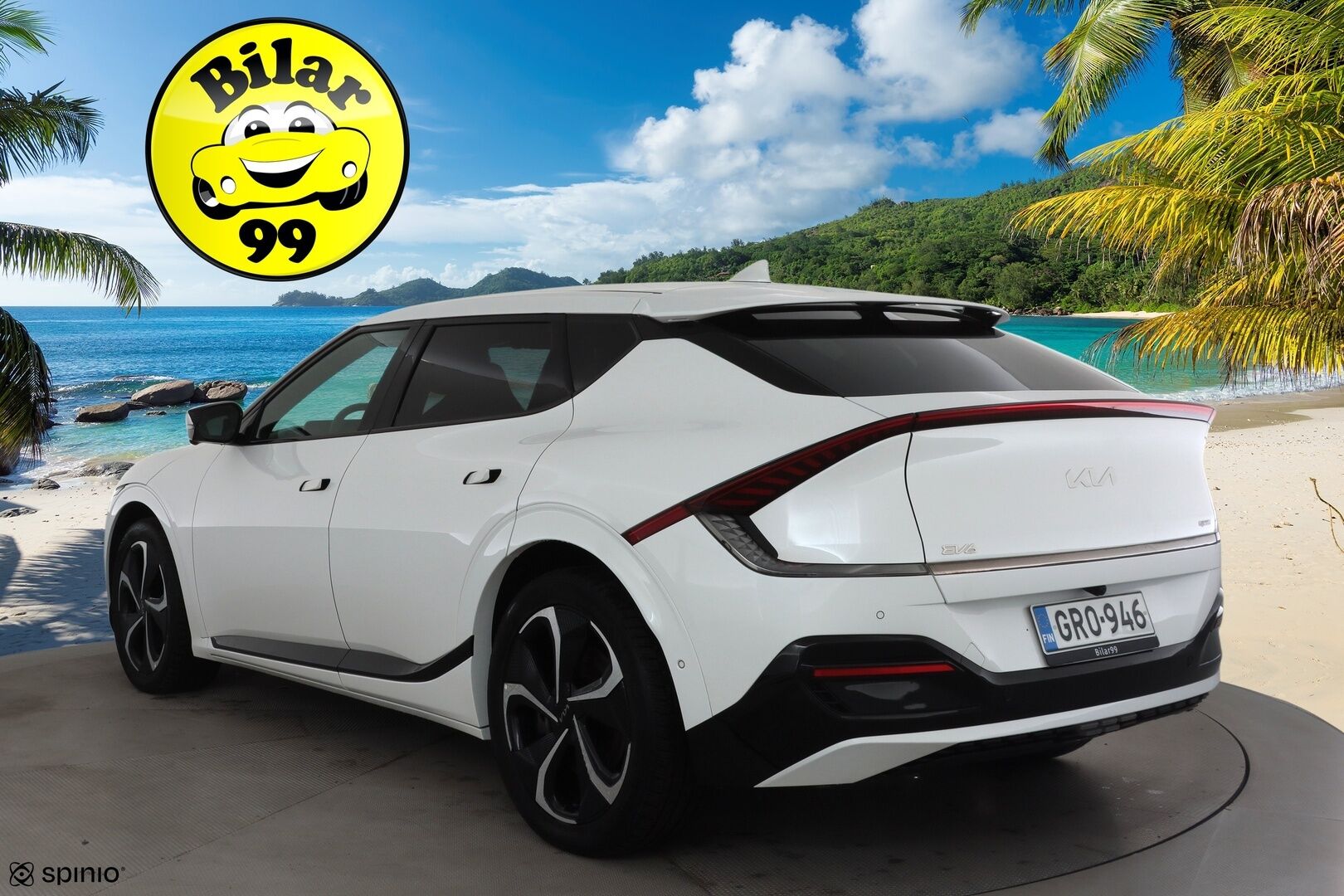 KIA EV6 2022 GT-Line RWD 77kWh 229hv * ACC / ILP / HUD / Kattoluukku / Muistipenkki / Meridian / Adapt.LED / Ilmastoidut penkit * - Merkkihuollettu - HULLUT AVAJAISHULINAT KORKOTARJOUS 3,29 %