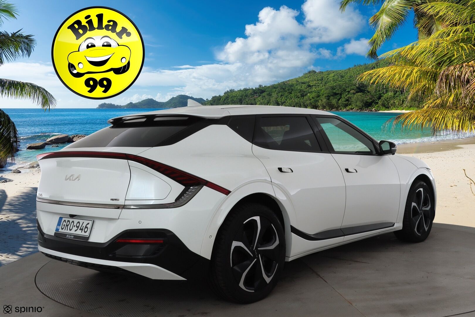 KIA EV6 2022 GT-Line RWD 77kWh 229hv * ACC / ILP / HUD / Kattoluukku / Muistipenkki / Meridian / Adapt.LED / Ilmastoidut penkit * - Merkkihuollettu - HULLUT AVAJAISHULINAT KORKOTARJOUS 3,29 %