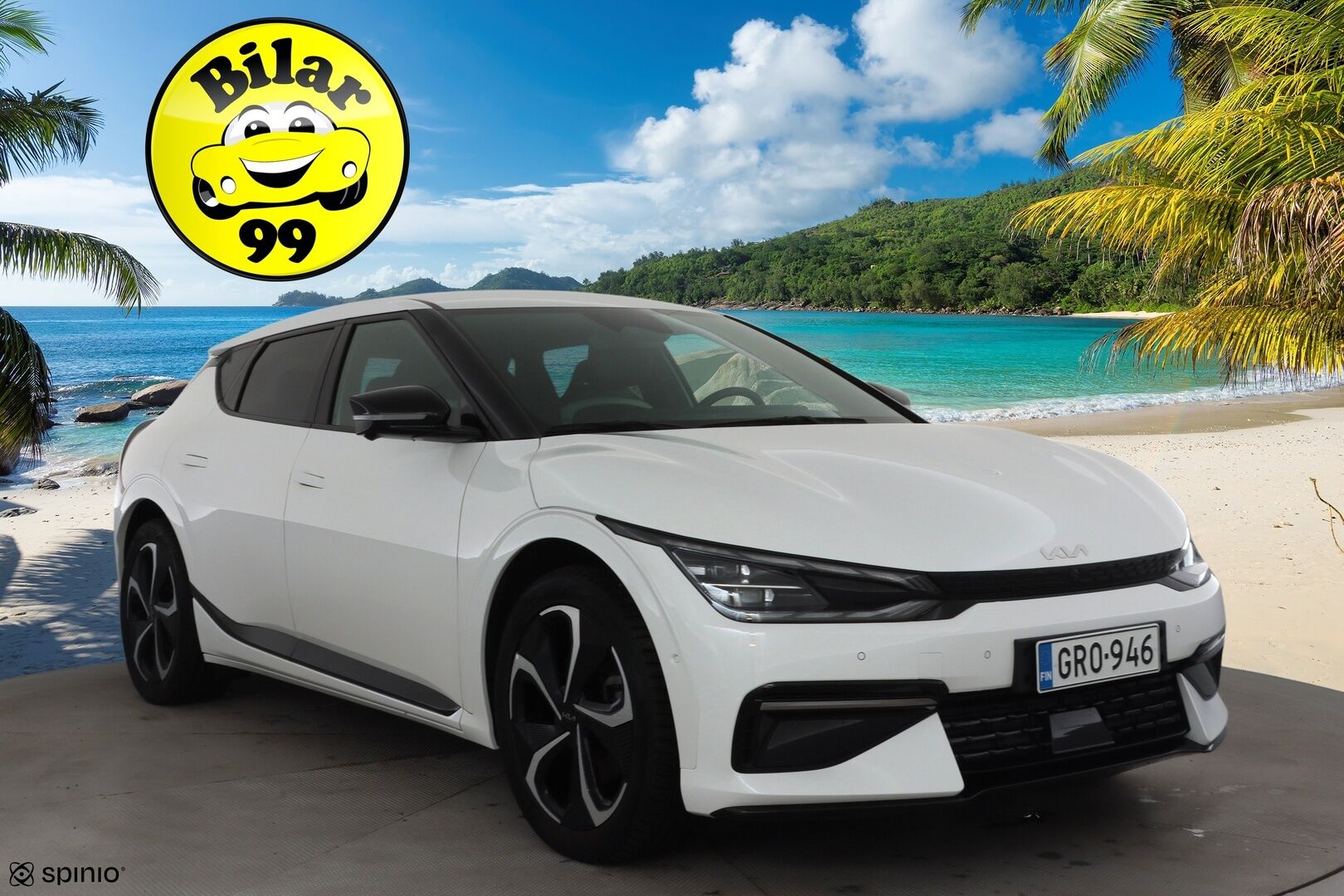 KIA EV6 2022 GT-Line RWD 77kWh 229hv * ACC / ILP / HUD / Kattoluukku / Muistipenkki / Meridian / Adapt.LED / Ilmastoidut penkit * - Merkkihuollettu - HULLUT AVAJAISHULINAT KORKOTARJOUS 3,29 %