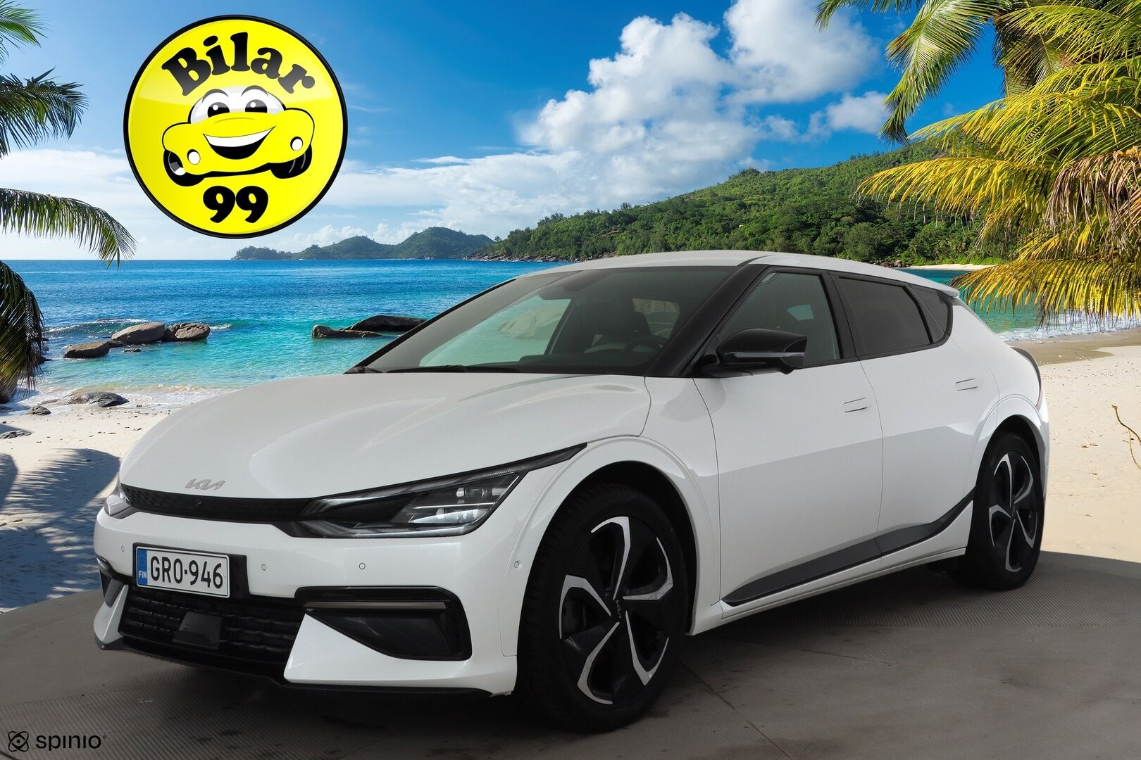 KIA EV6 2022 GT-Line RWD 77kWh 229hv * ACC / ILP / HUD / Kattoluukku / Muistipenkki / Meridian / Adapt.LED / Ilmastoidut penkit * - Merkkihuollettu - HULLUT AVAJAISHULINAT KORKOTARJOUS 3,29 %