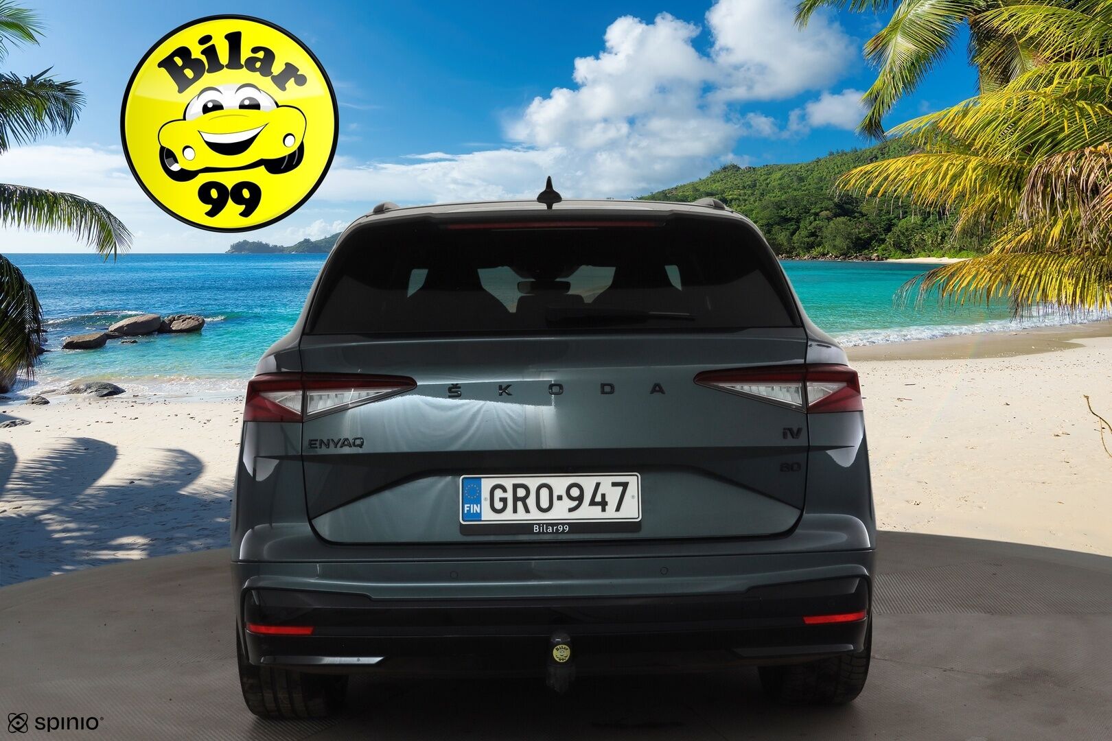 SKODA ENYAQ 2022 80 SportLine iV * Vetokoukku / Adapt.Vakkari / Lämpöpumppu / Panoraama / Muistipenkit / 360-Kamera / Smartlink / KeyLess - Merkkihuollettu / Kahdet renkaat