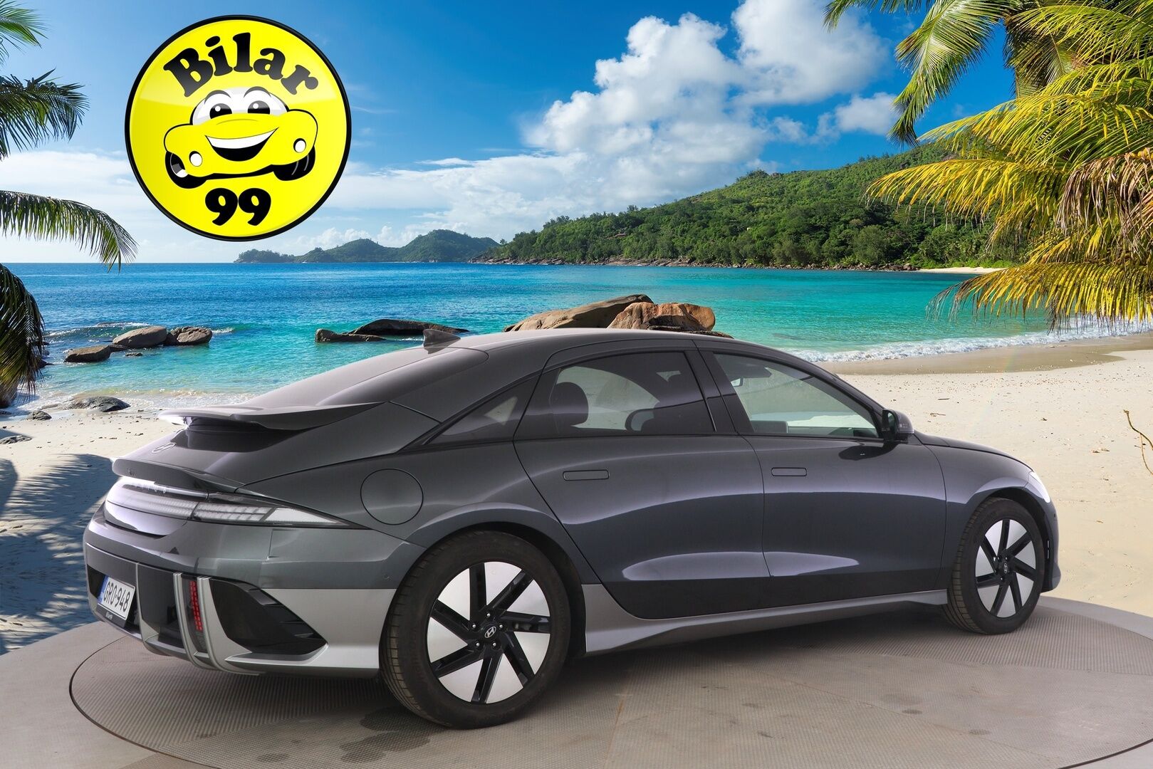 HYUNDAI IONIQ 6 2023 Uniq Elektro 4WD * ACC / ILP / HUD / Sähköpenkit / 360-Kamera / Nahkaverhoiu / Apple&Android * - Merkkihuollettu / Kahdet renkaat - HULLUT AVAJAISHULINAT KORKOTARJOUS 3,29 %