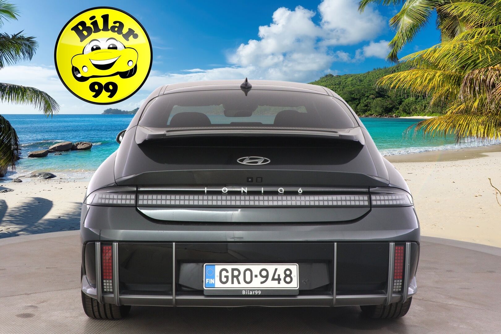 HYUNDAI IONIQ 6 2023 Uniq Elektro 4WD * ACC / ILP / HUD / Sähköpenkit / 360-Kamera / Nahkaverhoiu / Apple&Android * - Merkkihuollettu / Kahdet renkaat - HULLUT AVAJAISHULINAT KORKOTARJOUS 3,29 %