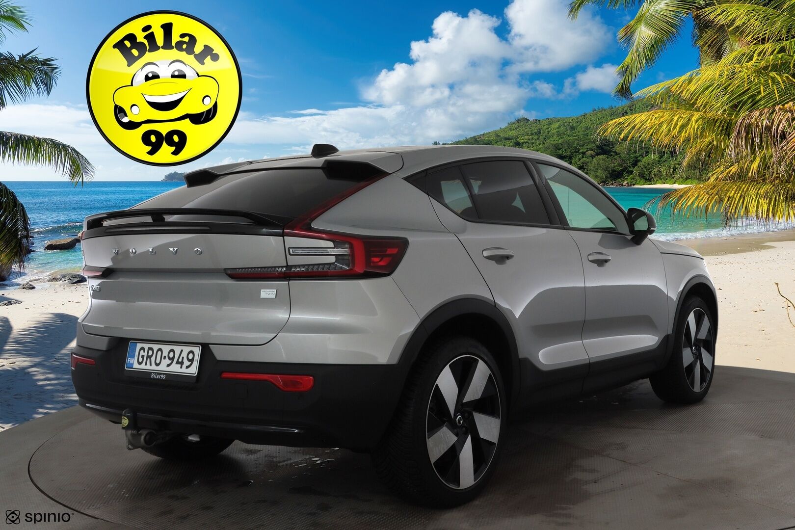 Volvo C40 2023 Recharge Twin Ultimate aut * ACC / 360° / H&K / Koukku / Muistipenkki / ILP / Lasikatto / KeylessGo / BLIS * - Merkkihuollettu / Huippuvarusteet