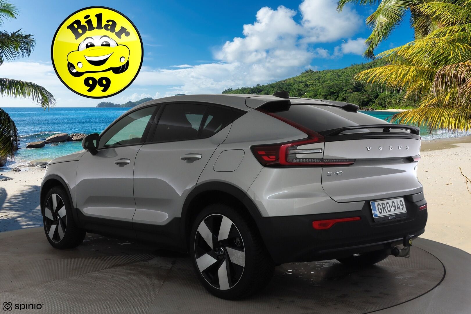 Volvo C40 2023 Recharge Twin Ultimate aut * ACC / 360° / H&K / Koukku / Muistipenkki / ILP / Lasikatto / KeylessGo / BLIS * - Merkkihuollettu / Huippuvarusteet