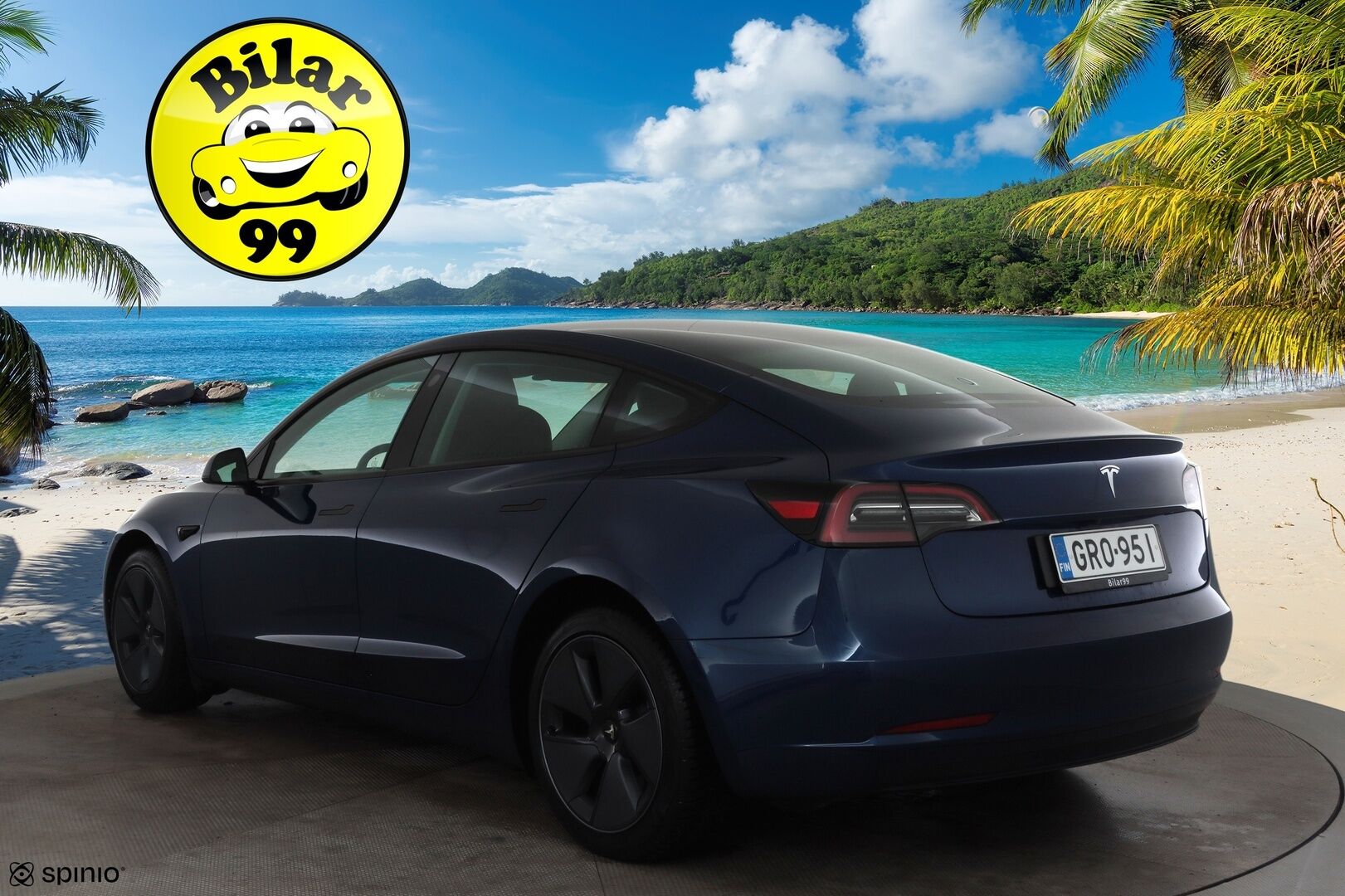 TESLA MODEL 3 2023 Standard Range Plus * ILP / Lasikatto / ACC / Matrix-LED / Muistipenkki / Kaistavahti / Navi * - Akku kuntotarkastettu / P.Kamera