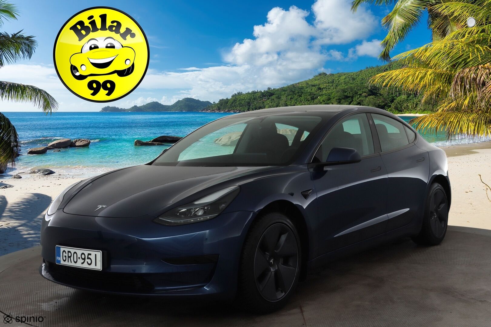 TESLA MODEL 3 2023 Standard Range Plus * ILP / Lasikatto / ACC / Matrix-LED / Muistipenkki / Kaistavahti / Navi * - Akku kuntotarkastettu / P.Kamera