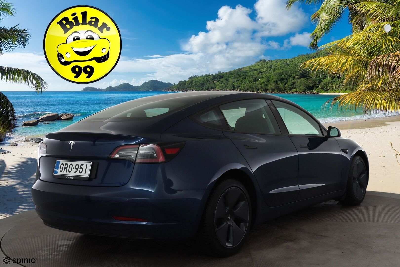 TESLA MODEL 3 2023 Standard Range Plus * ILP / Lasikatto / ACC / Matrix-LED / Muistipenkki / Kaistavahti / Navi * - Akku kuntotarkastettu / P.Kamera