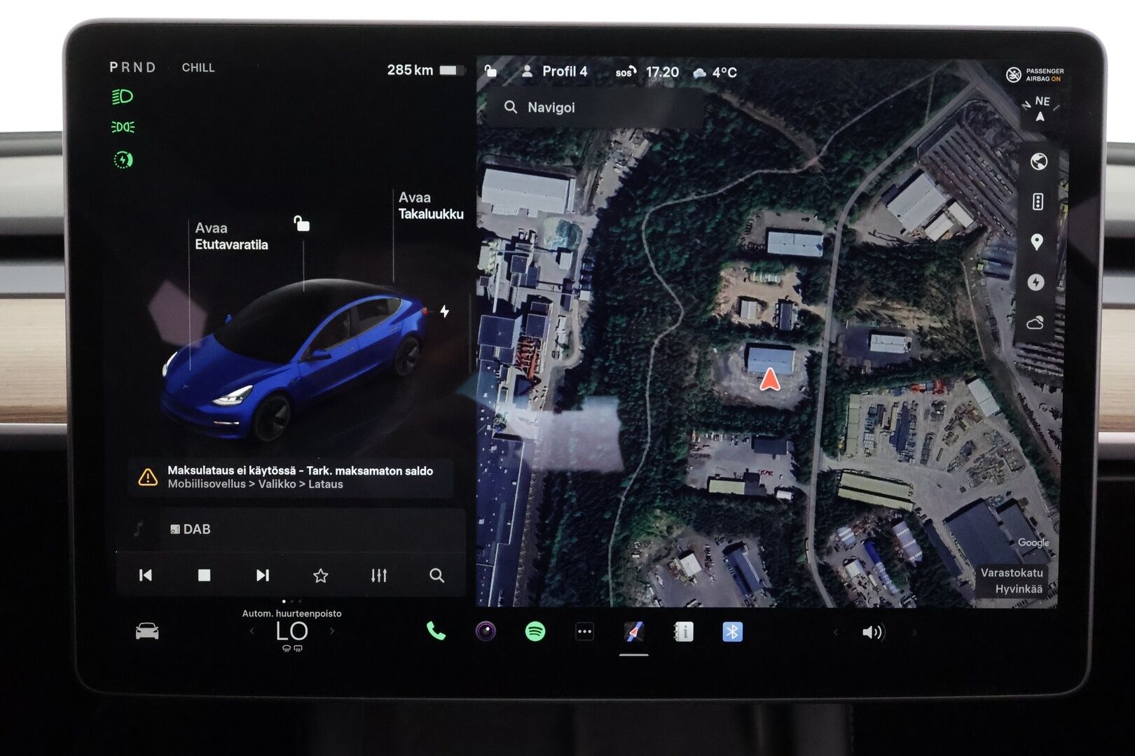 TESLA MODEL 3 2023 Standard Range Plus * ILP / Lasikatto / ACC / Matrix-LED / Muistipenkki / Kaistavahti / Navi * - Akku kuntotarkastettu / P.Kamera