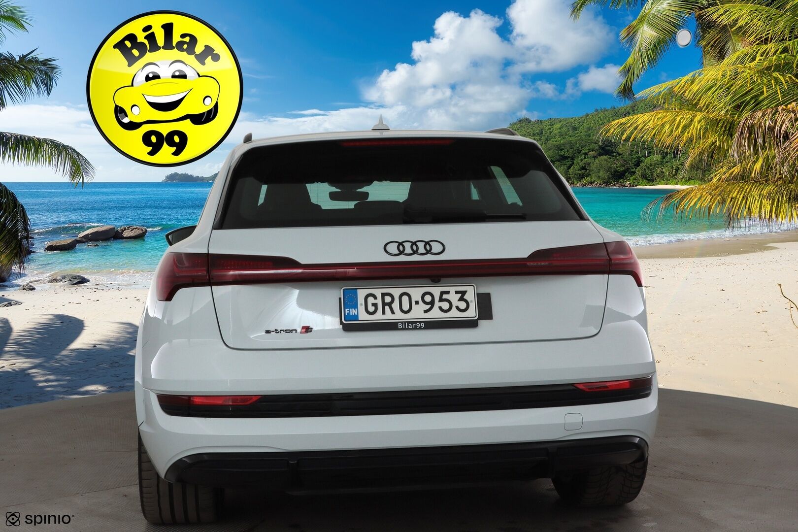 AUDI E-TRON 2022 S Quattro 370 kW * ACC / HUD / 360° / Matrix LED / Muistipenkki / B&O / Ilma-alusta / KeylessGo / Navi / Ratinlämmitin * - Akku kuntotarkastettu SoH 96,7% / Kahdet renkaat aluvanteilla / Merkkihuollettu / Huippuvarusteet