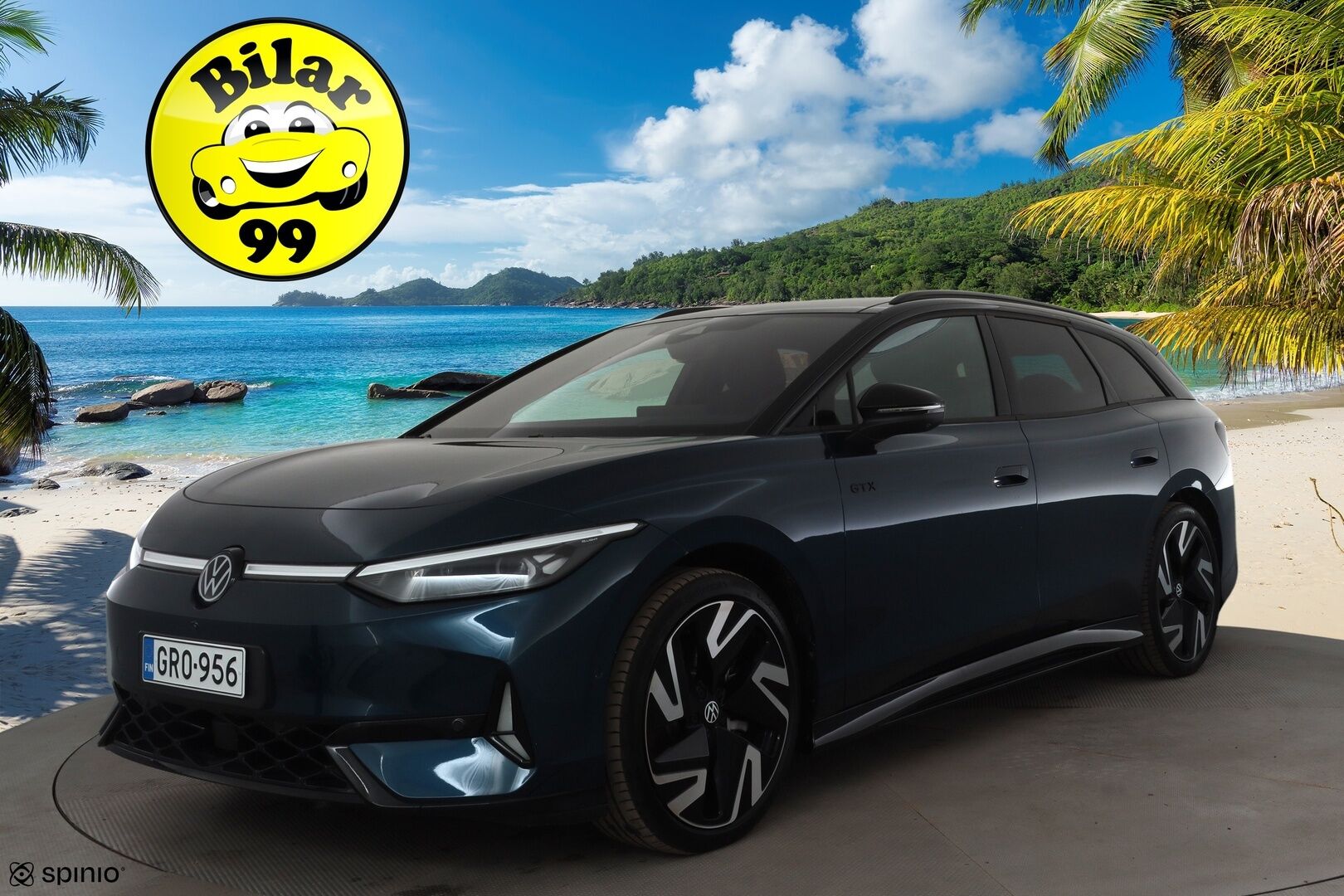 VOLKSWAGEN ID.7 2025 Tourer GTX 4Motion 250kW * ACC / HUD / Lasikatto / 360° / Koukku / ILP / IQ.Light / Akuston esilämmitys / DCC * - Akku kuntotarkastettu