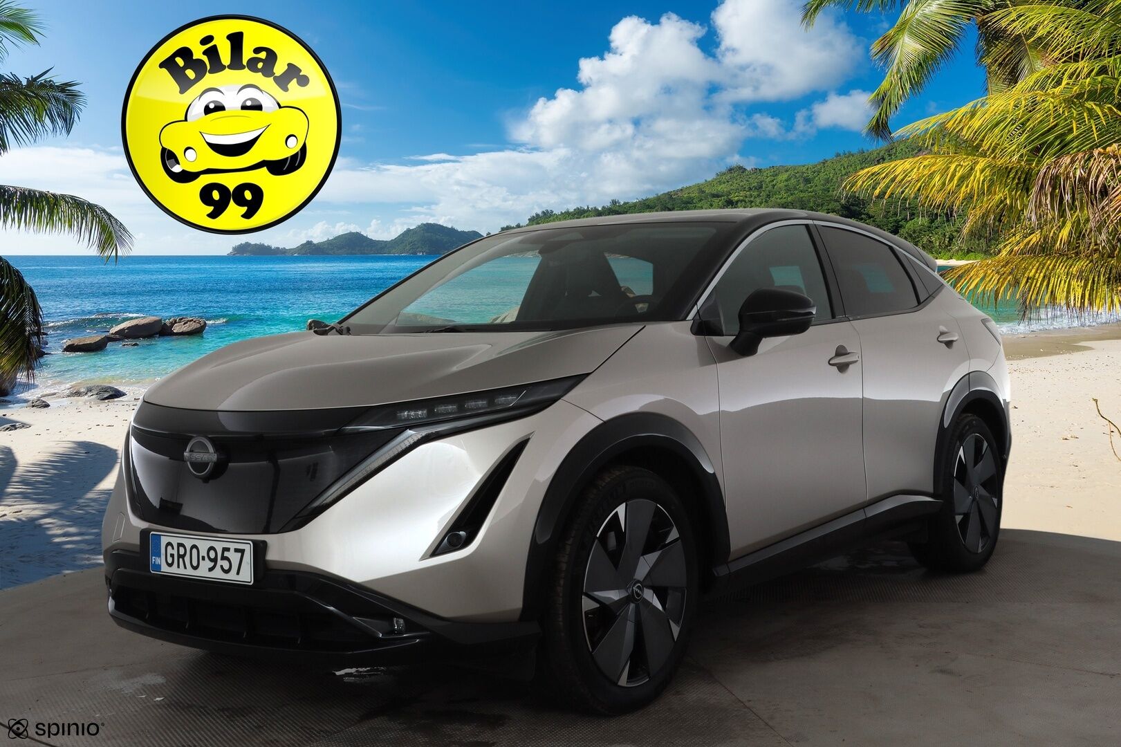NISSAN ARIYA 2023 Advance 2WD 22kw charger * ACC / LED / 360 / Sähköpenkit / Navi / Digimittaristo / Kaistavahti / Keyless * - Kahdet renkaat aluvanteilla / Suomi-auto