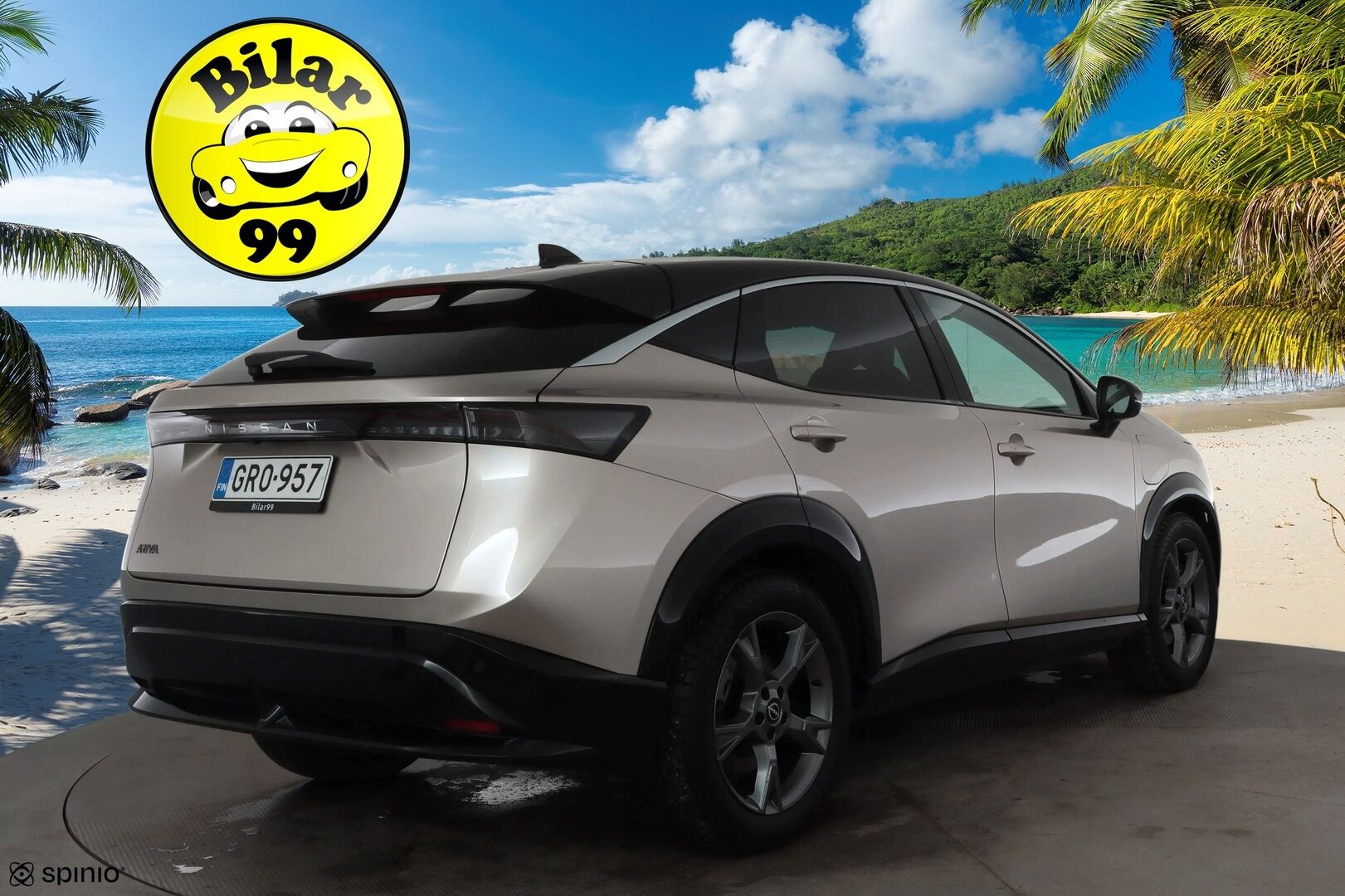 NISSAN ARIYA 2023 Advance 2WD 22kw charger * ACC / LED / 360 / Sähköpenkit / Navi / Digimittaristo / Kaistavahti / Keyless * - Kahdet renkaat aluvanteilla / Suomi-auto