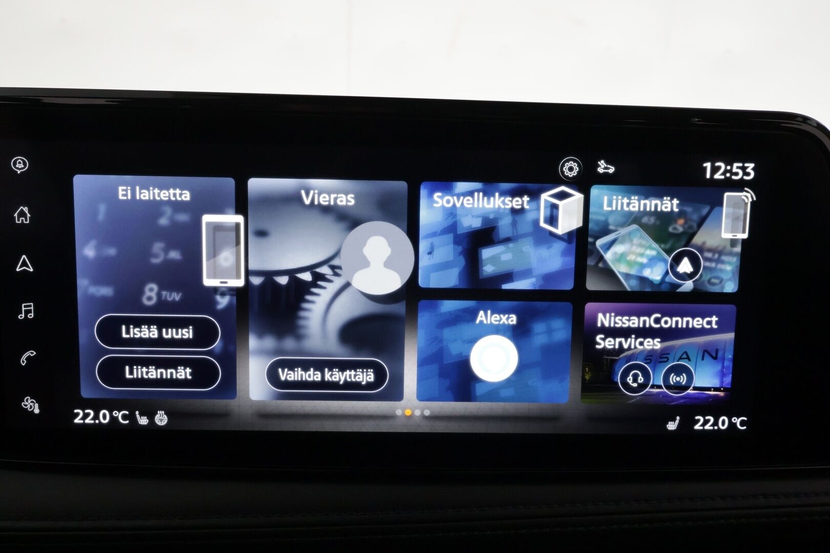 NISSAN ARIYA 2023 Evolve 2WD 22kw charger * ACC / LED / 360 / Sähköpenkit / Navi / Digimittaristo / Kaistavahti / Keyless * - Kahdet renkaat aluvanteilla / Suomi-auto