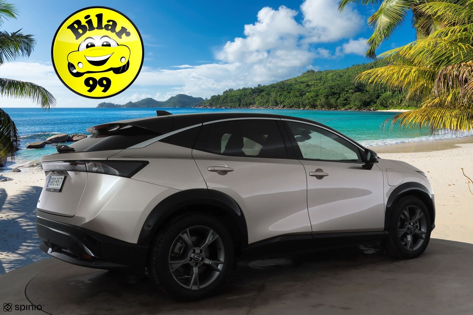 NISSAN ARIYA 2023 Advance 2WD 22kw charger * ACC / LED / 360 / Sähköpenkit / Navi / Digimittaristo / Kaistavahti / Keyless * - Kahdet renkaat aluvanteilla / Suomi-auto