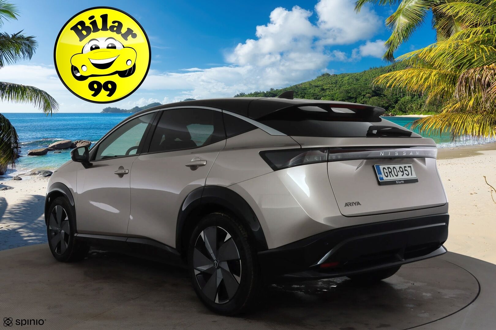 NISSAN ARIYA 2023 Advance 2WD 22kw charger * ACC / LED / 360 / Sähköpenkit / Navi / Digimittaristo / Kaistavahti / Keyless * - Kahdet renkaat aluvanteilla / Suomi-auto