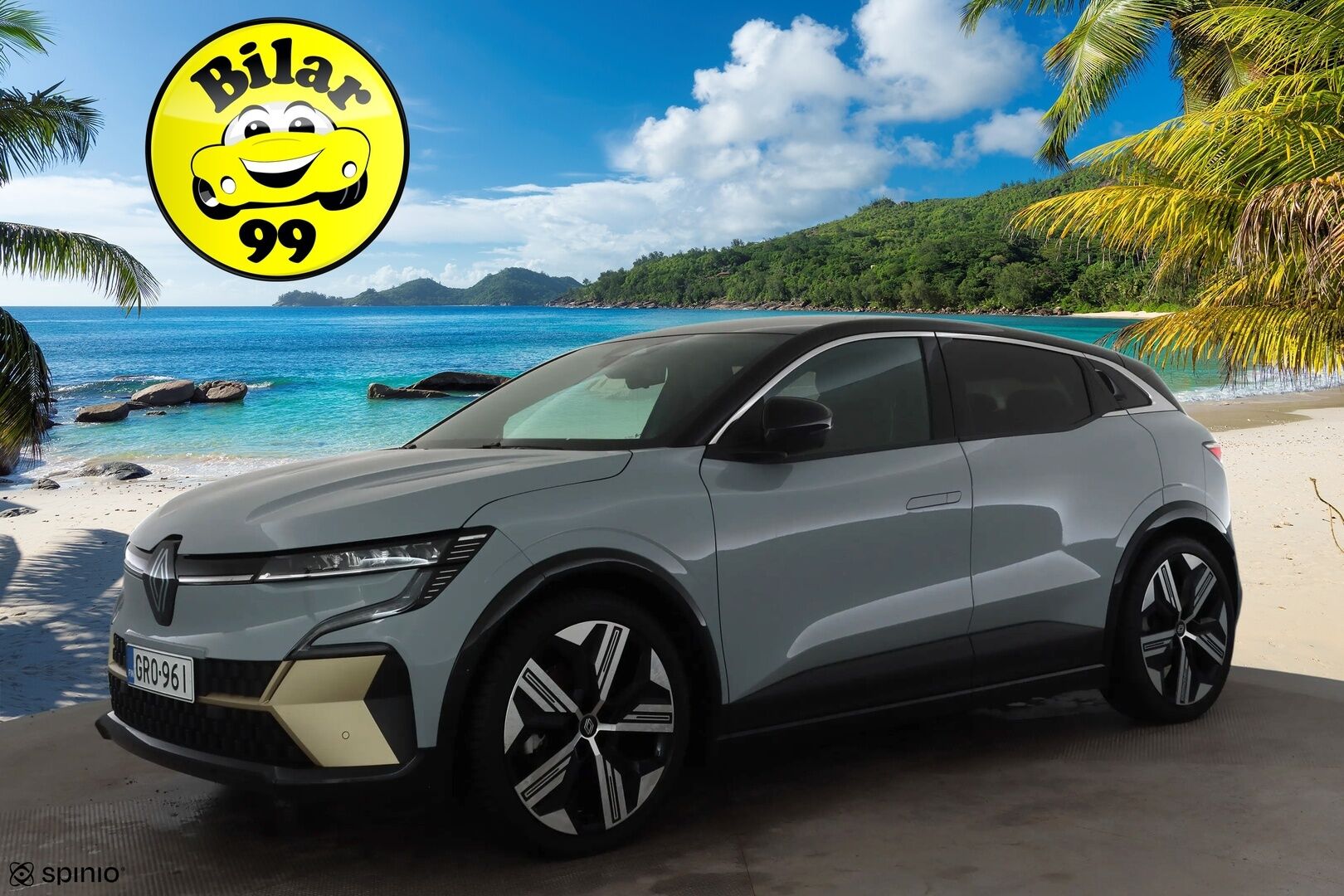 RENAULT MEGANE 2022 E-tech Electric 220hv Iconic * H&K / ILP / Koukku / ACC / LED / 360 / Hierovat Comfort-nahat Muistilla / Navi * - Kahdet renkaat aluvanteila