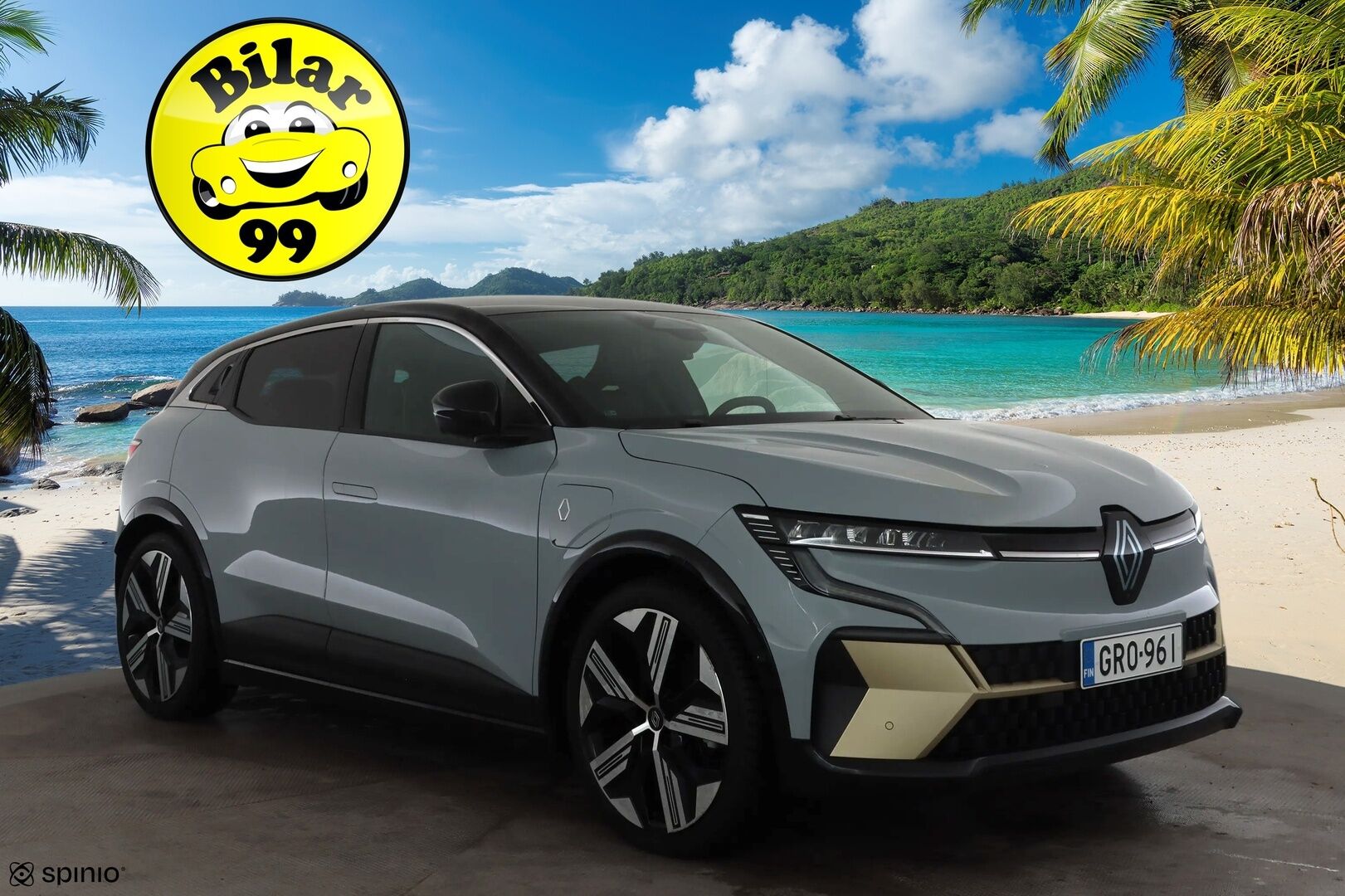 RENAULT MEGANE 2022 E-tech Electric 220hv Iconic * H&K / ILP / Koukku / ACC / LED / 360 / Hierovat Comfort-nahat Muistilla / Navi * - Kahdet renkaat aluvanteila