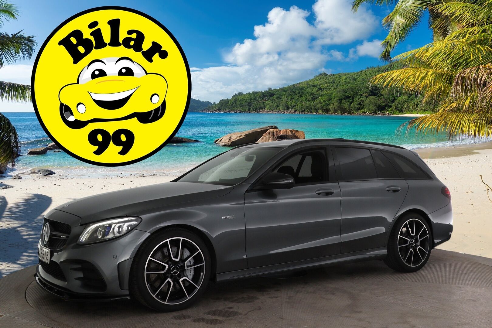 Mercedes-Benz C 43 AMG 2019 ** Facelift / Burmester / Perf.putkisto / Distronic+ / Multibeam LED / HUD / Panoraama ** - ** Juuri saapui / Juuri katsastettu / Kahdet renkaat aluilla / Näyttävä ** - HULLUT AVAJAISHULINAT KORKOTARJOUS 3,29 %