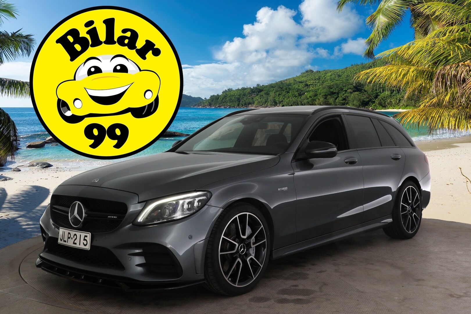 Mercedes-Benz C 43 AMG 2019 ** Facelift / Burmester / Perf.putkisto / Distronic+ / Multibeam LED / HUD / Panoraama ** - ** Juuri saapui / Kahdet renkaat aluilla / Näyttävä **