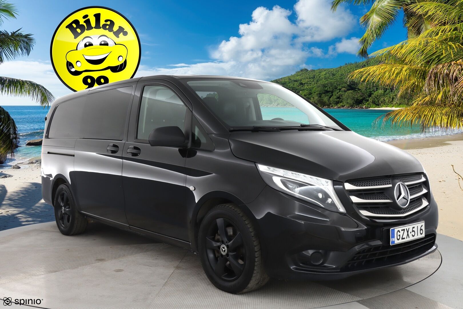 Mercedes-Benz Vito 2021 116CDI 4x4-3,05/32K keskipitkä A2 A 4MATIC Black Series / ALV / Distronic+ / Webasto / P-kamera / Koukku / Nahkasisusta - Suomi-auto / Pariovet / Siisti! - HULLUT AVAJAISHULINAT KORKOTARJOUS 3,29 %