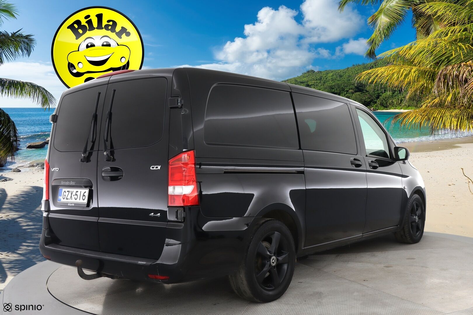 Mercedes-Benz Vito 2021 116CDI 4x4-3,05/32K keskipitkä A2 A 4MATIC Black Series / ALV / Distronic+ / Webasto / P-kamera / Koukku / Nahkasisusta - Suomi-auto / Pariovet / Siisti! - HULLUT AVAJAISHULINAT KORKOTARJOUS 3,29 %