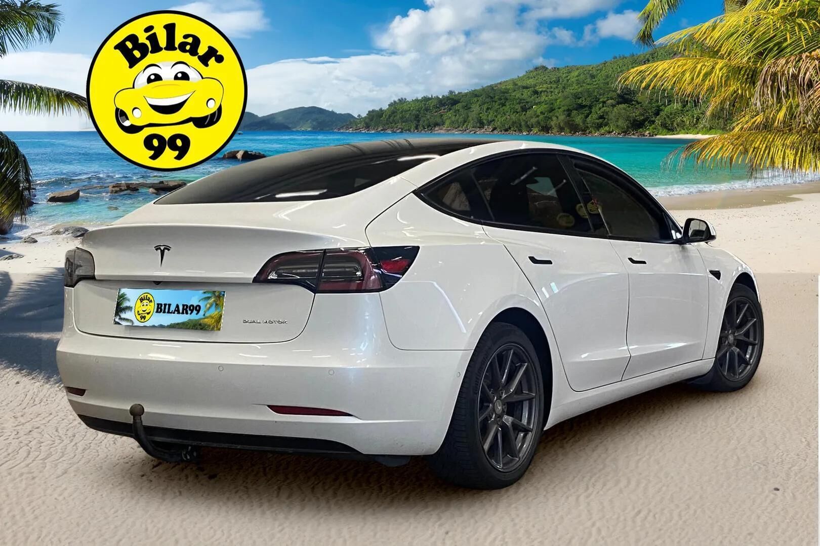 Tesla Model 3 2021 Long Range - | Refresh | Ilmalämpöpumppu | Vetokoukku | Lasikatto | ACC | LED | P.Kamera | Muistipenkki | Navi | Kaistavahti | Keyless | Premium audio |
