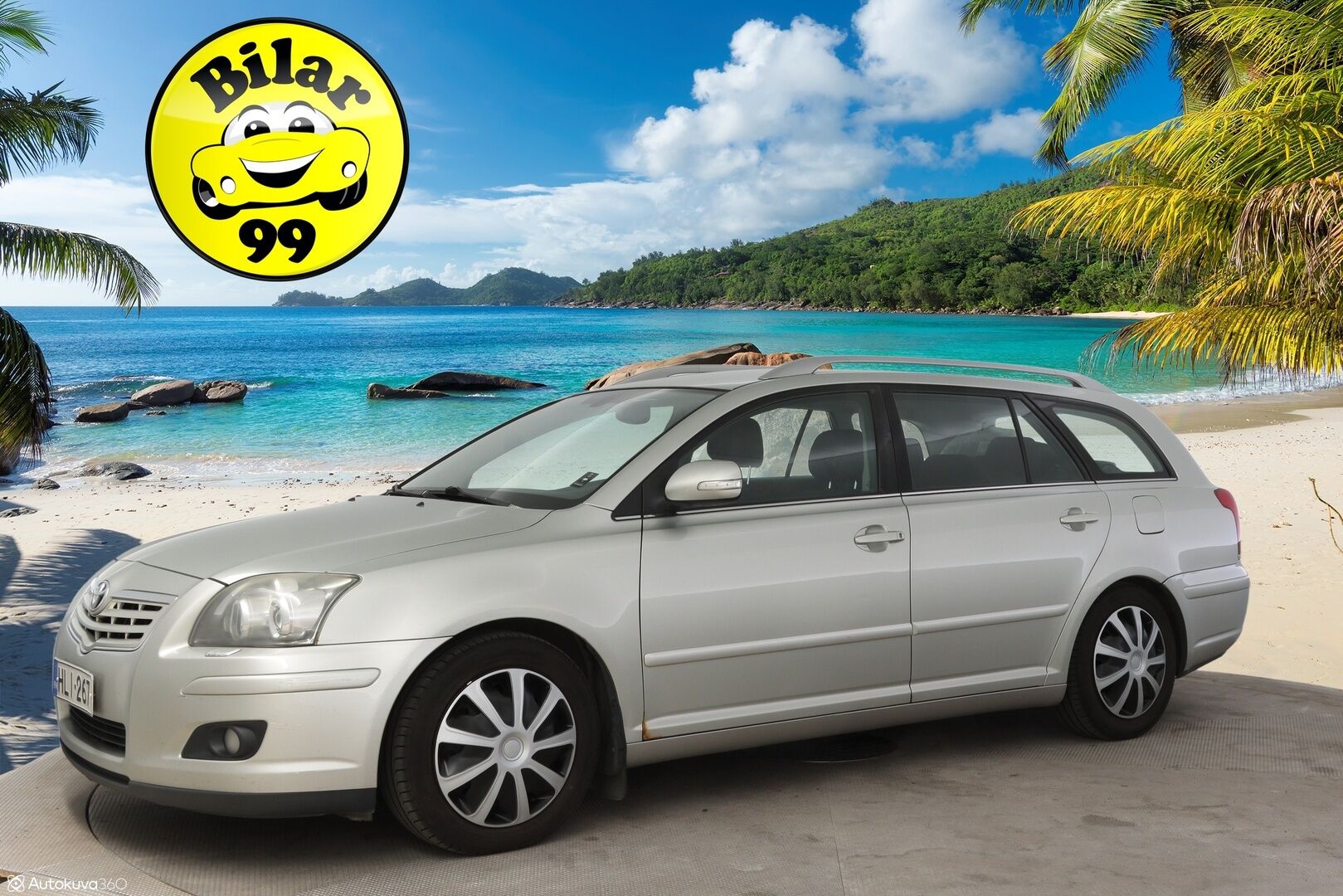 Toyota Avensis 2007 2,2 D-4D 150 Clean Power Linea Sol Elegant Wagon ** Myydään huutokaupat.com / Lohkolämmitin / Vakkari / 2x renkaat **
