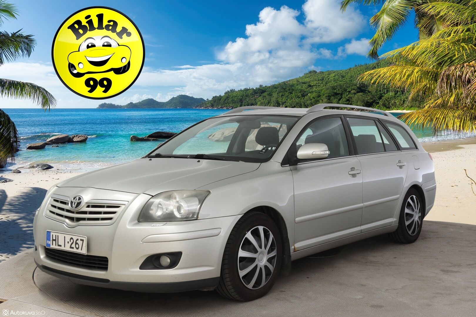 Toyota Avensis 2007 2,2 D-4D 150 Clean Power Linea Sol Elegant Wagon ** Myydään huutokaupat.com / Lohkolämmitin / Vakkari / 2x renkaat **